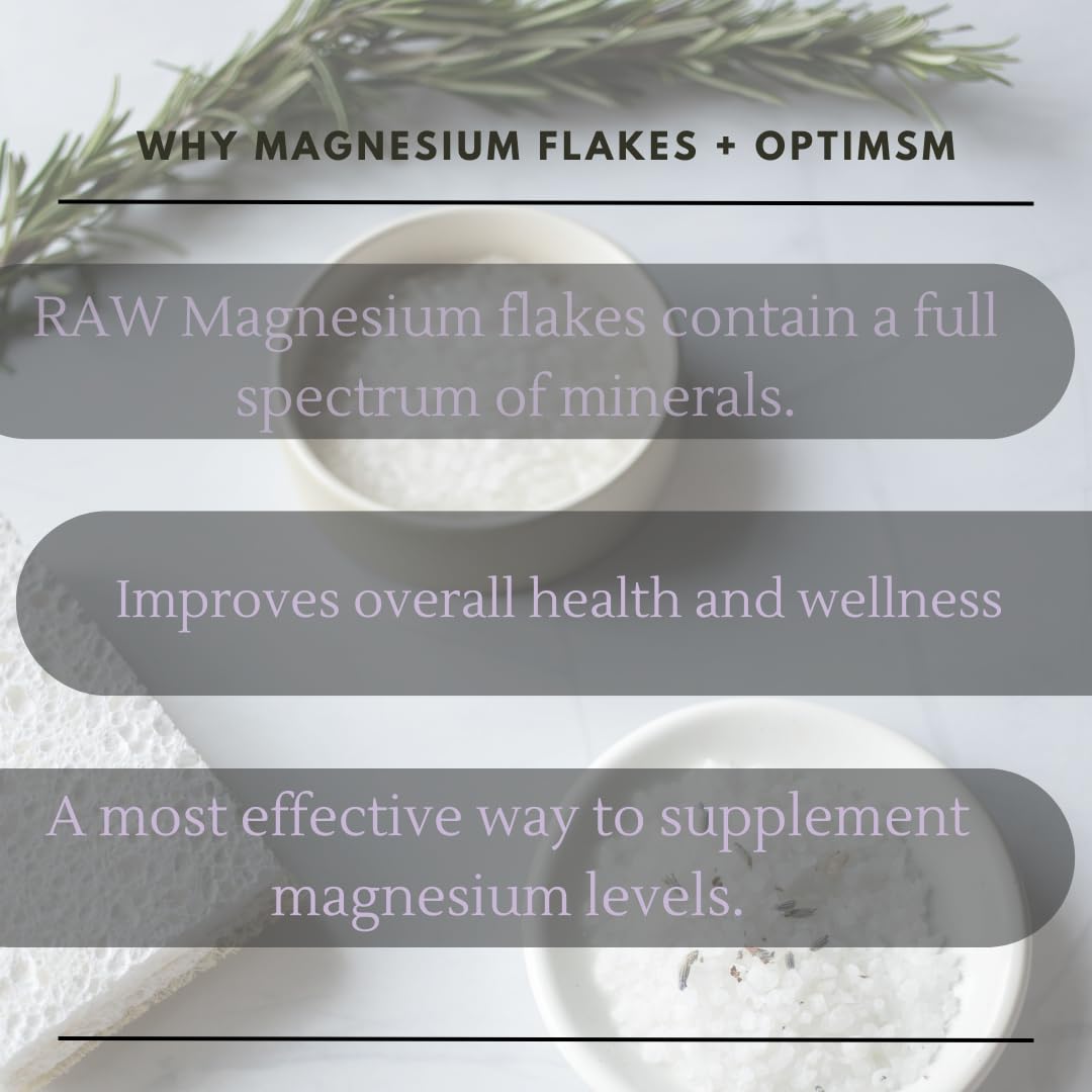 Raw Dead Sea Magnesium Flakes Lavender 3 Lbs