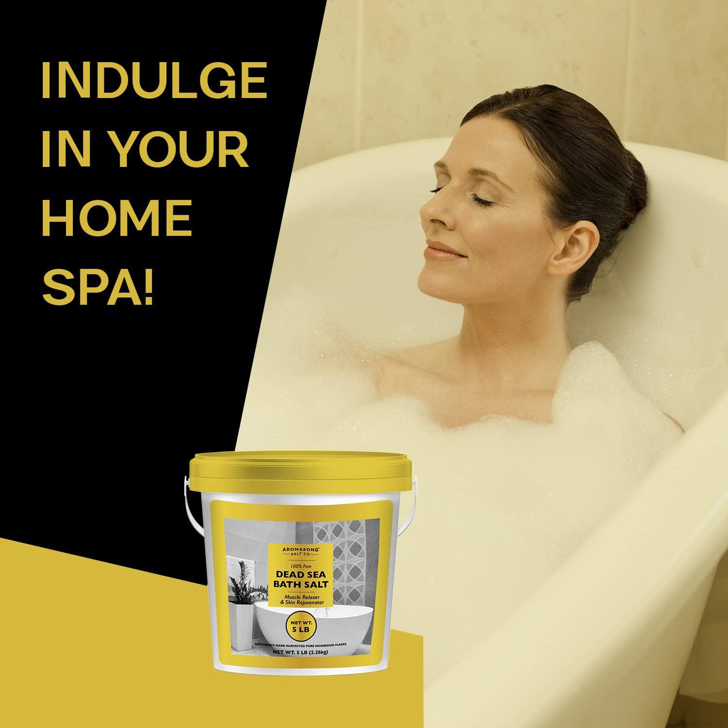 Dead Sea Bath Salt in Bucket