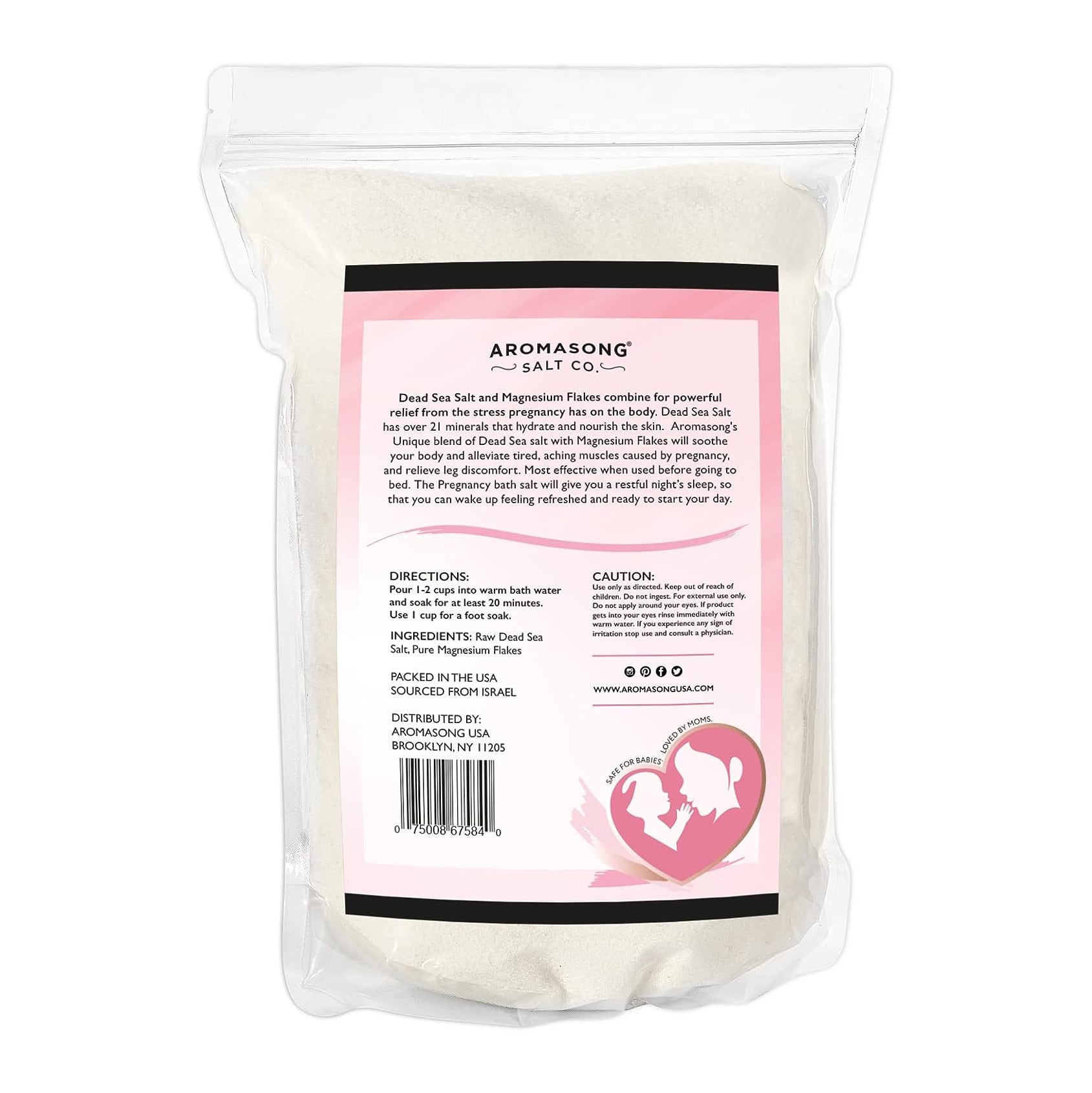 Pregnancy Bath Salt Unscented 5 Lbs.