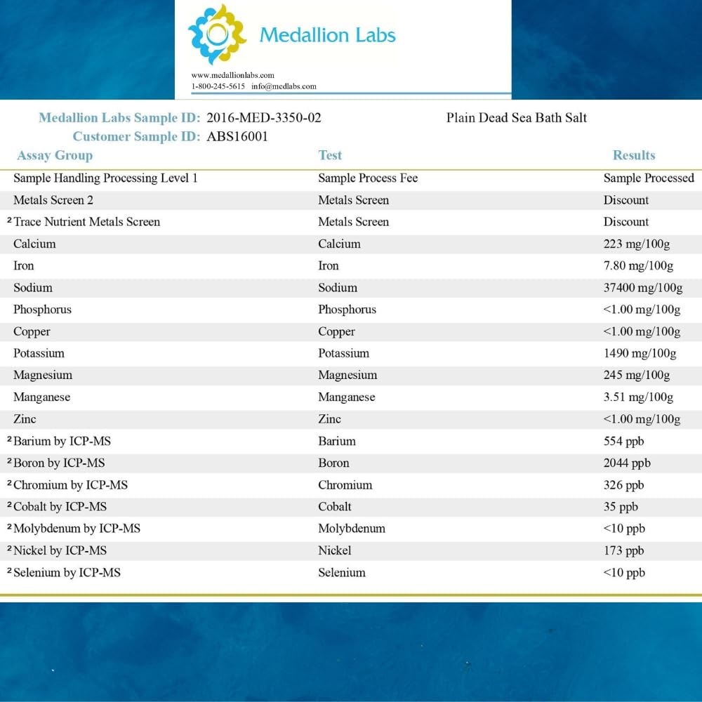 Raw Dead Sea Bath Salt - 5 lbs