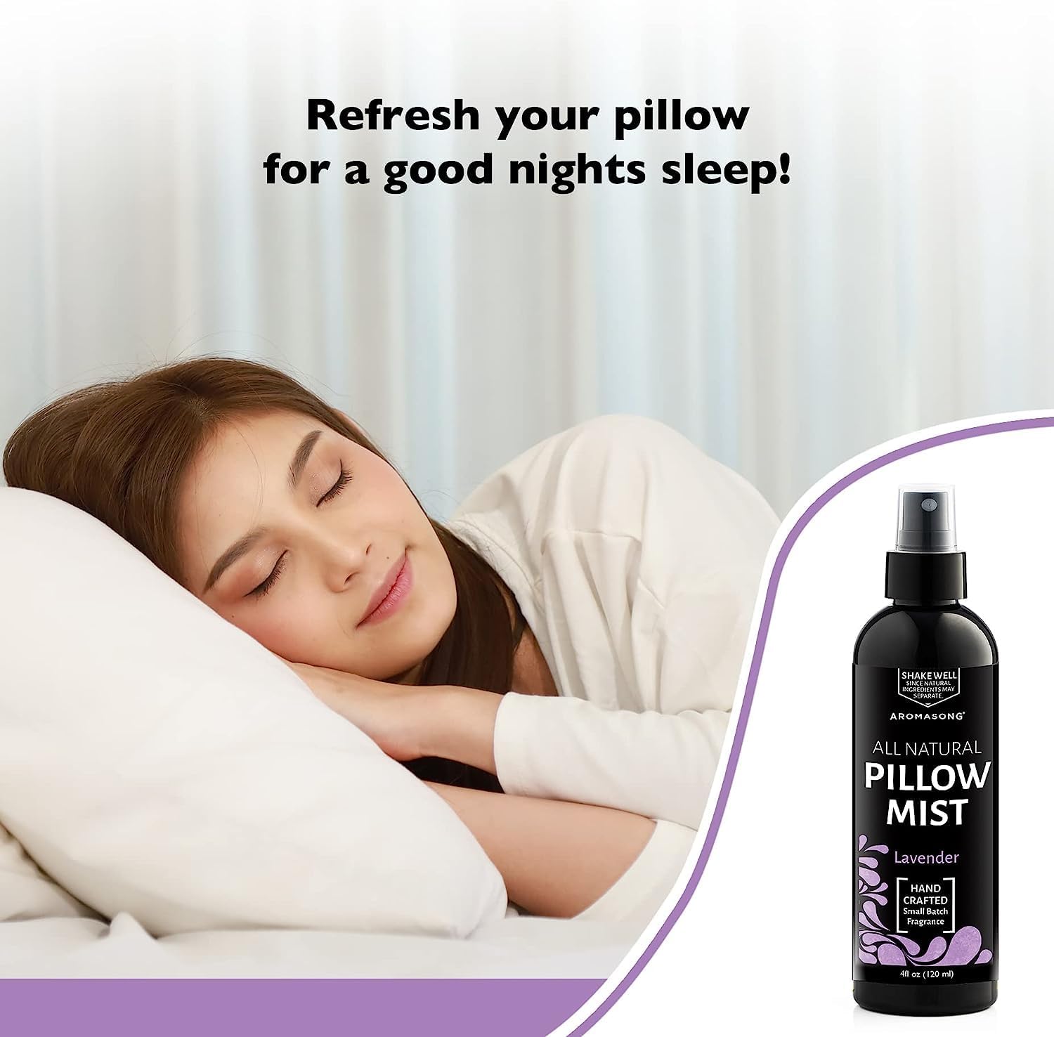 Natural Pillow Mist Lavender 4 Oz