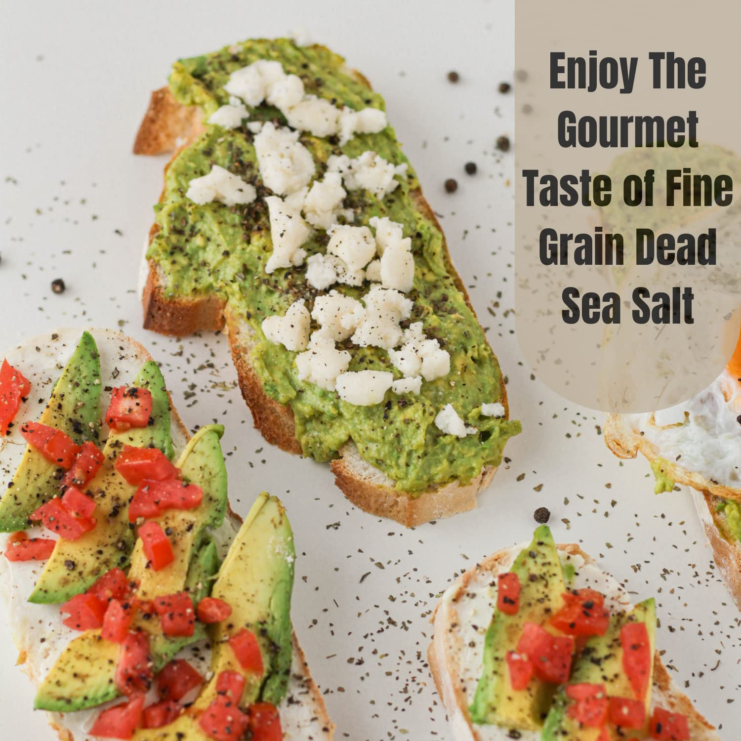 Fine Grain Sea Salt from the Dead Sea 13 Oz