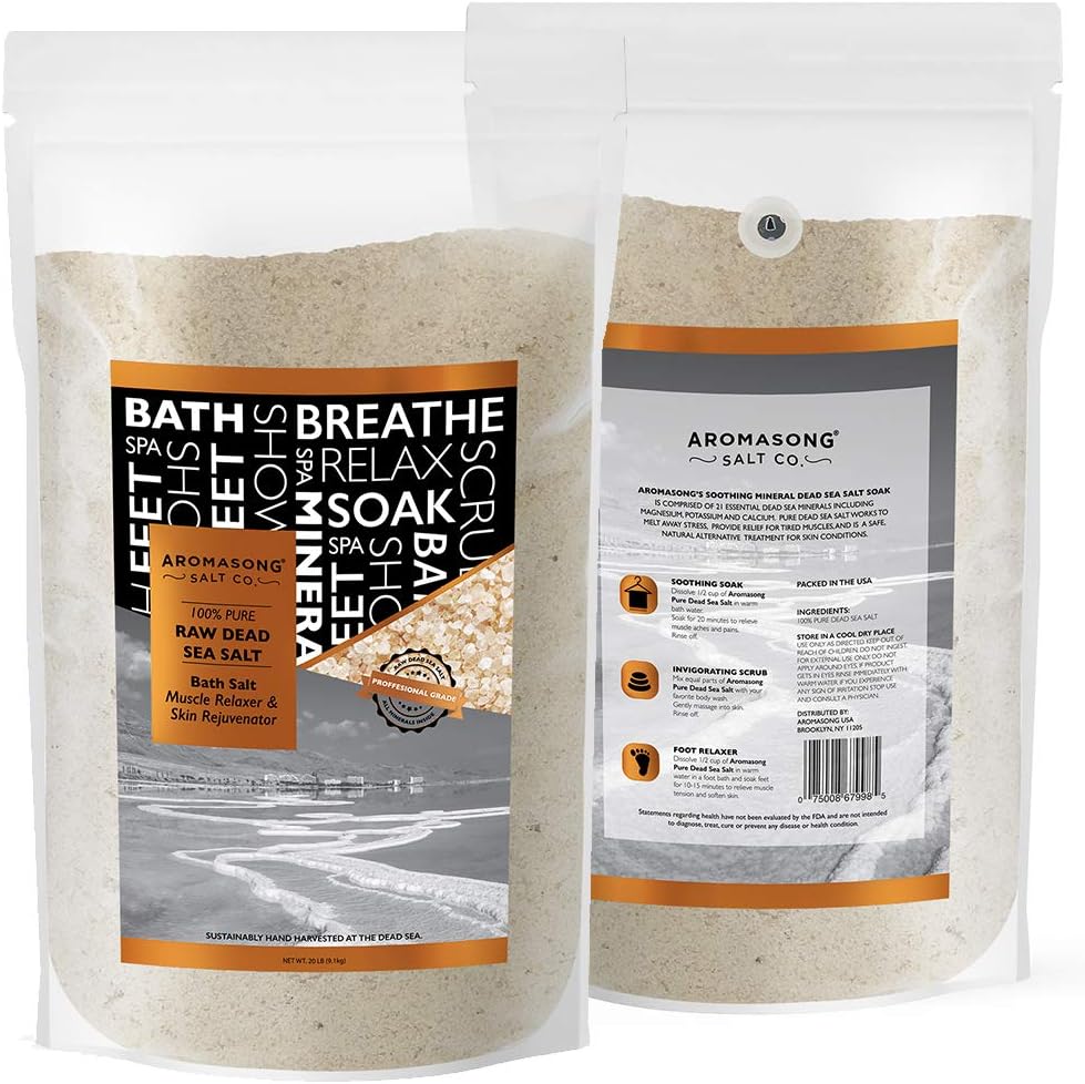 Raw Dead Sea Bath Salt - 19 lbs