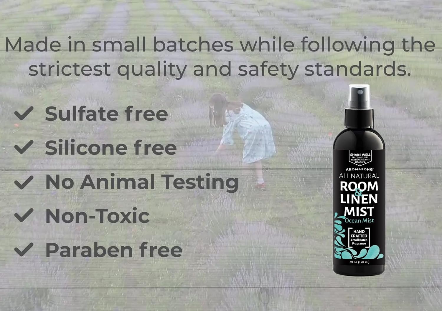 Natural Room and Pillow Spray Ocean Mist 4 Oz