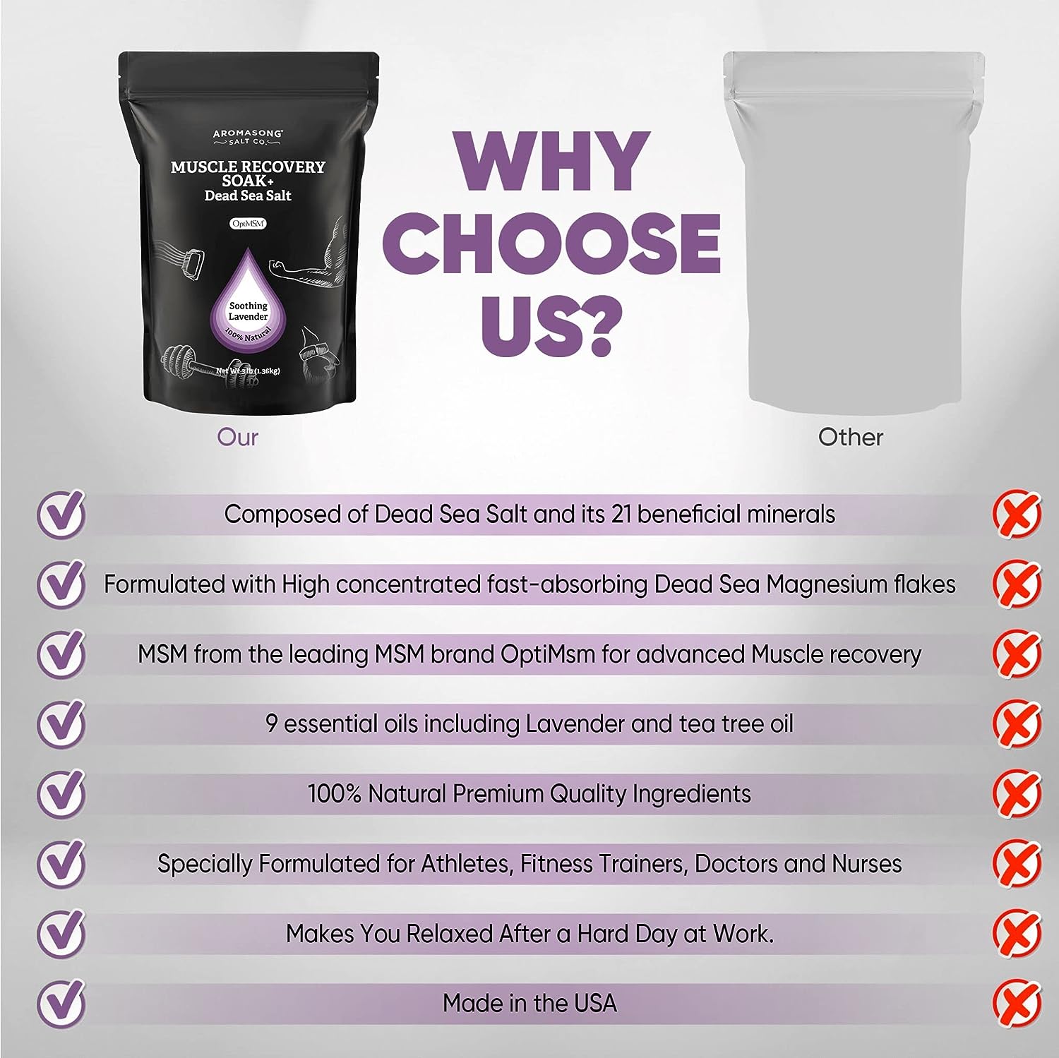 Muscle Soak Lavender 14 Oz