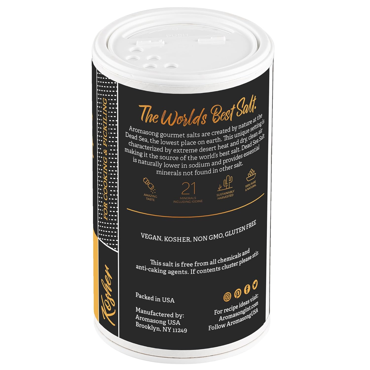 Kosher Sea Salt from the Dead Sea 13 Oz