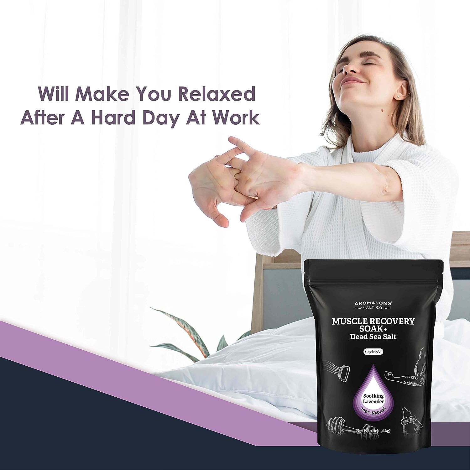 Muscle Soak Lavender 14 Oz