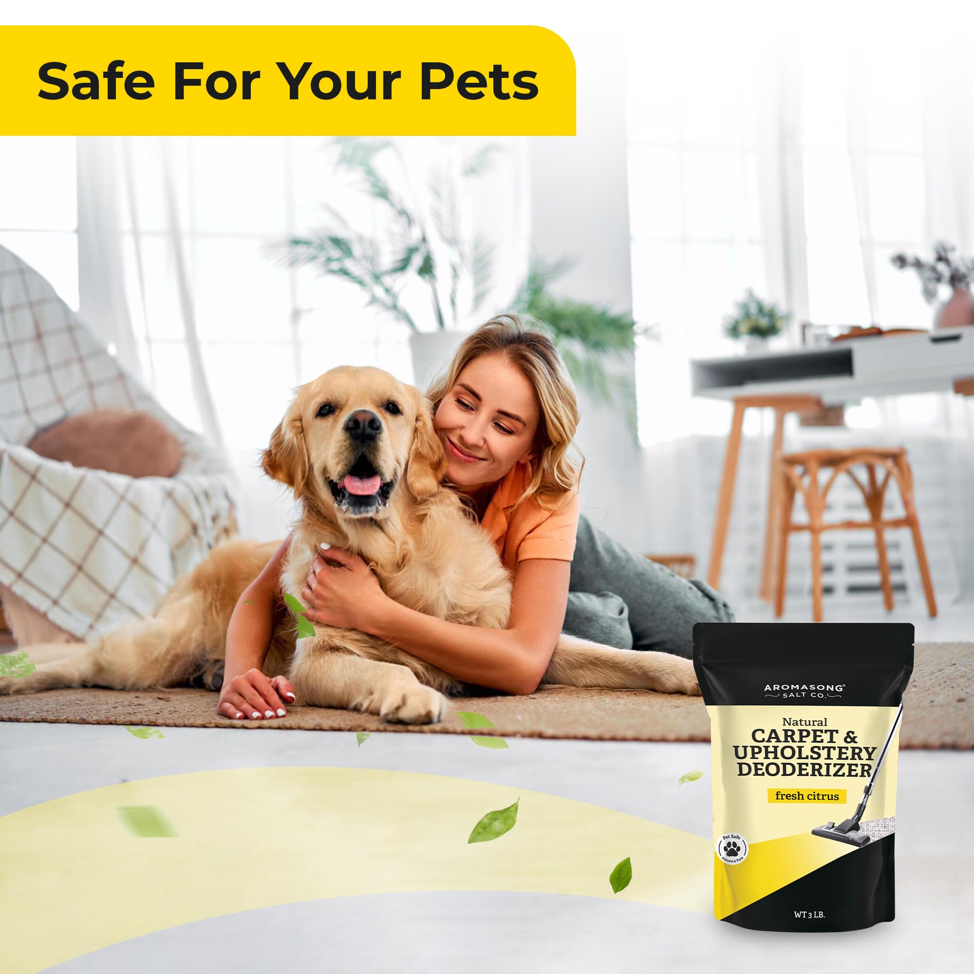 Carpet Refresher & Deodorizer Lemon Citrus Scent 3 Lbs