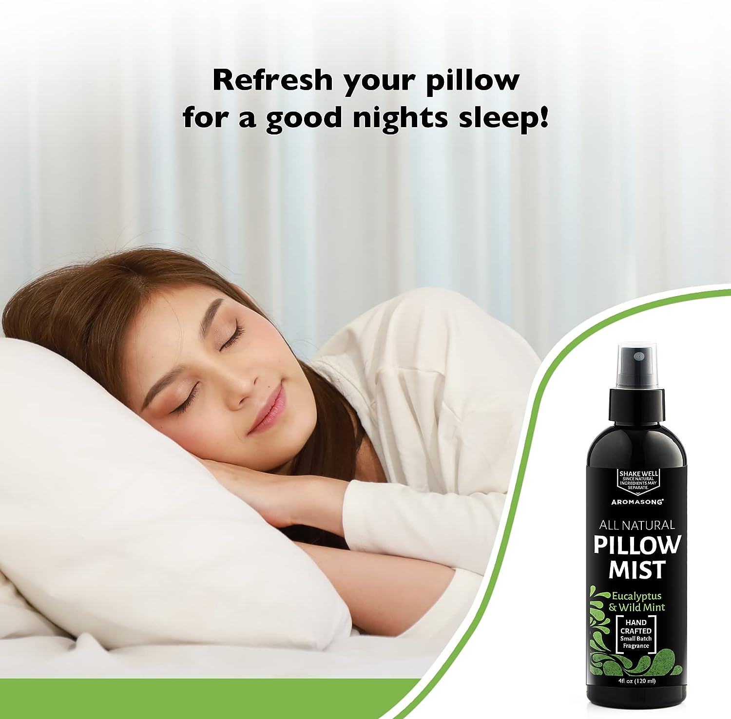 Natural Pillow Mist Eucalyptus 4 Oz