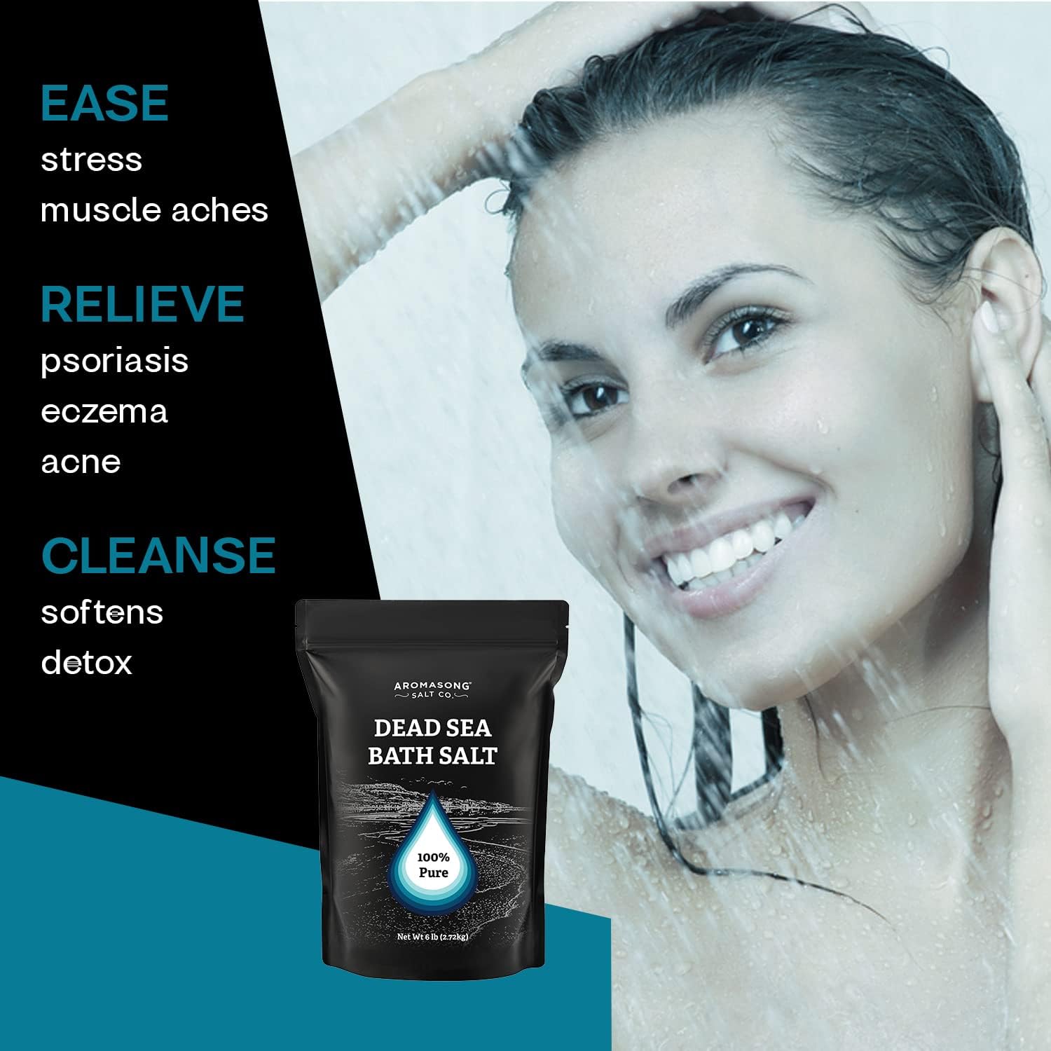 Fine Grain Dead Sea Bath Salt - 6 lbs