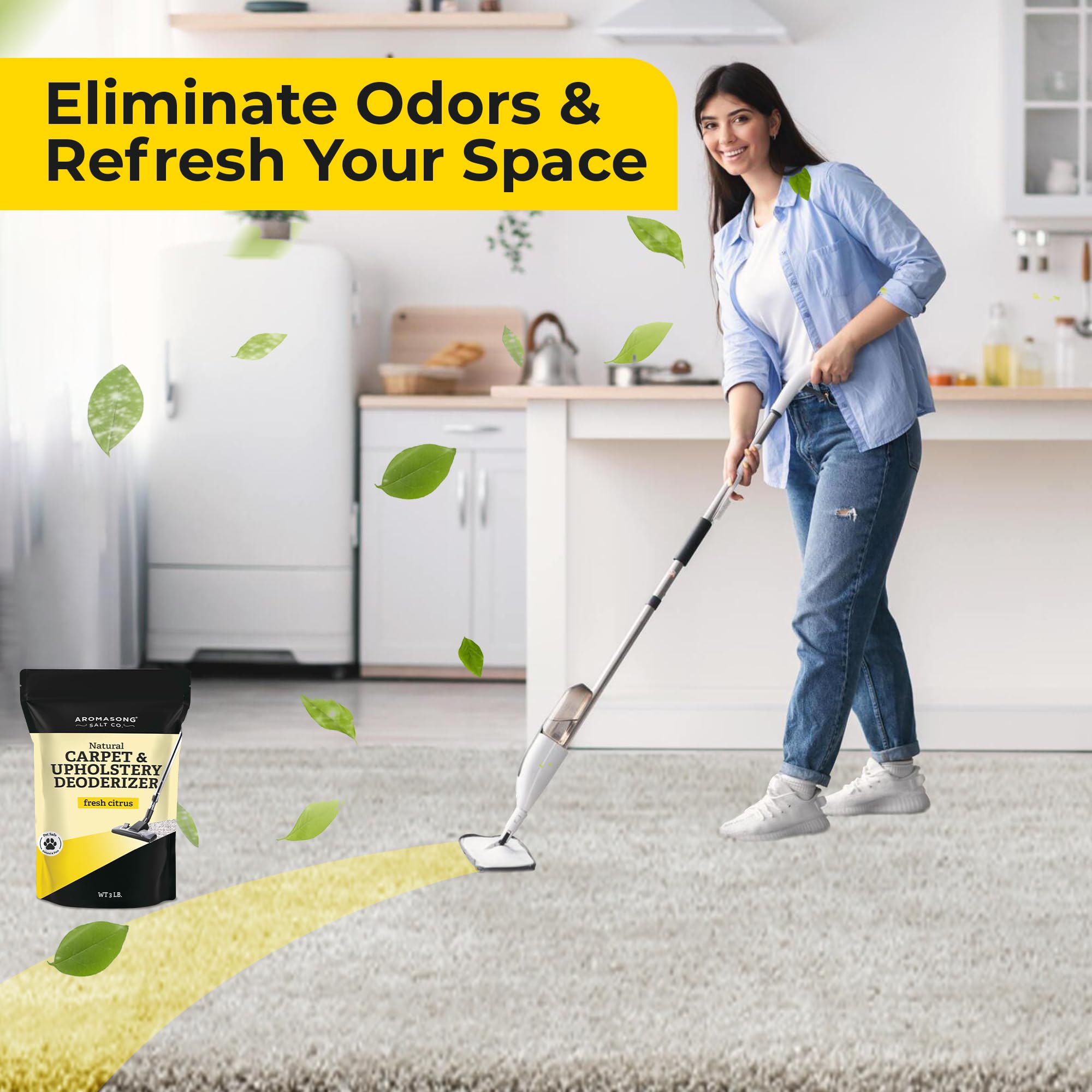 Carpet Refresher & Deodorizer Lemon Citrus Scent 3 Lbs