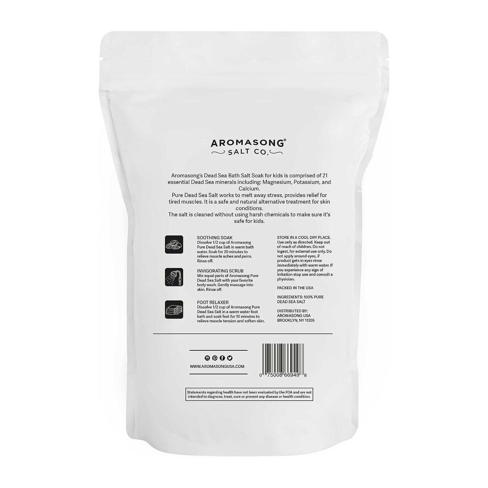 Dead Sea Bath Salt for Kids - 4 lbs