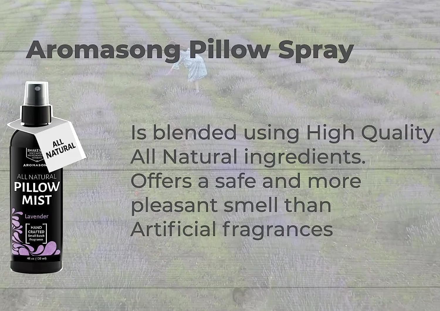 Natural Pillow Mist Lavender 4 Oz