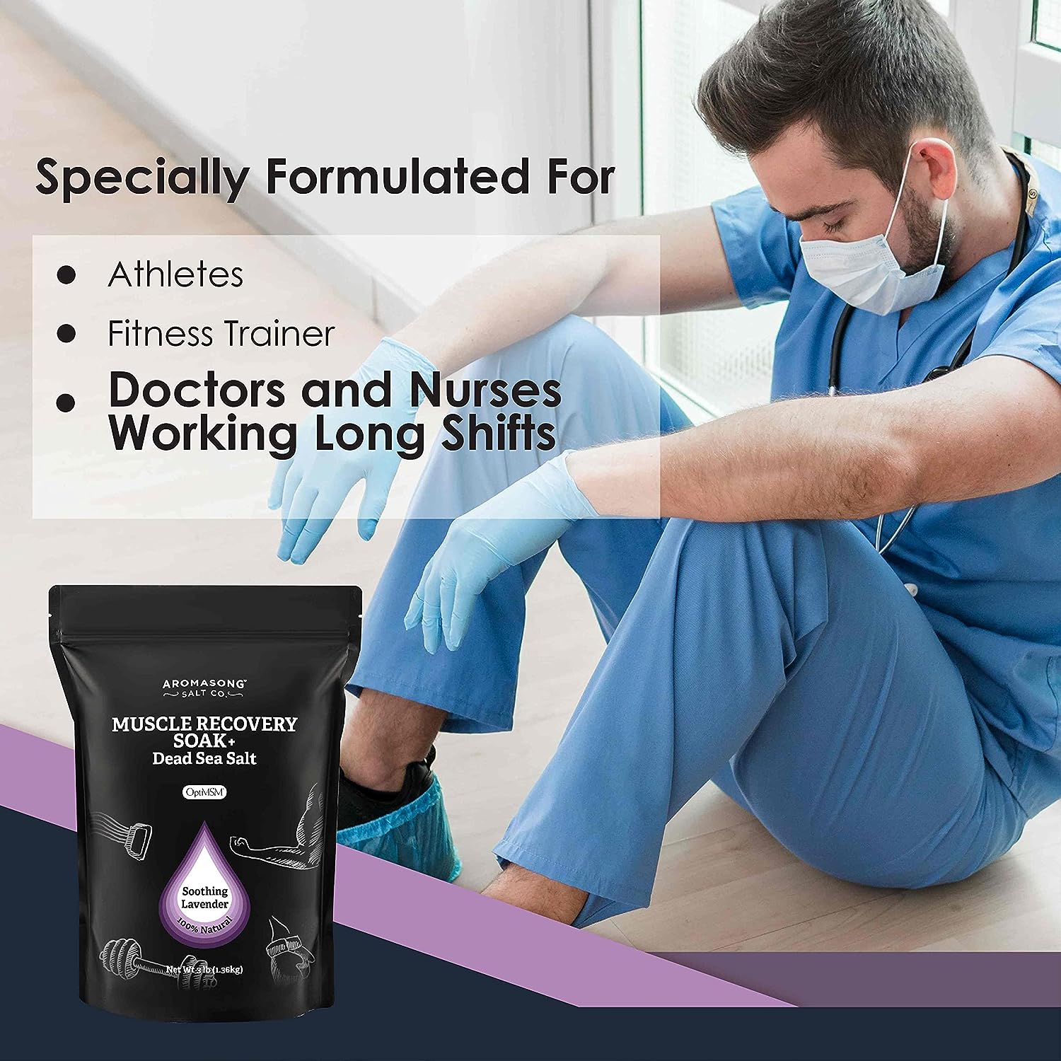 Muscle Soak Lavender 3 Lbs