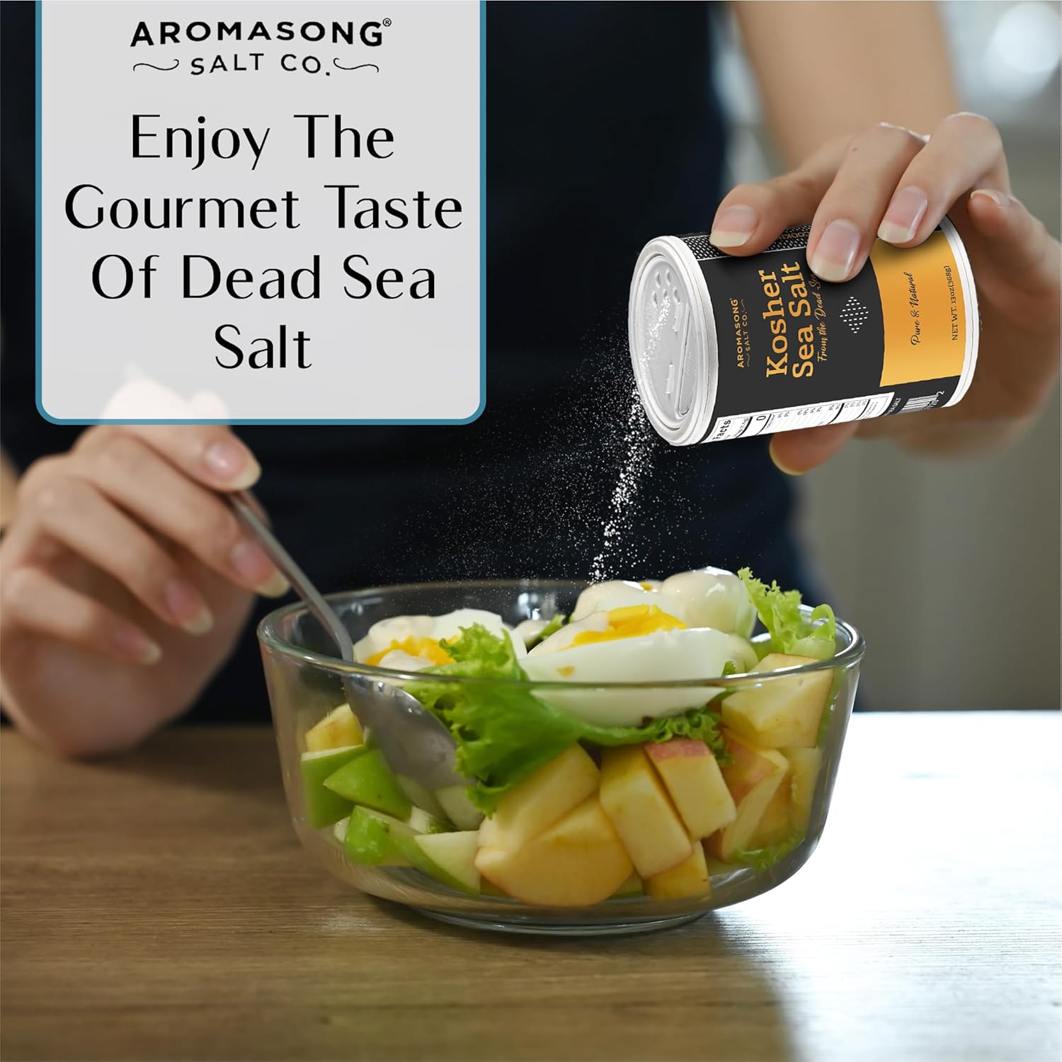 Kosher Sea Salt from the Dead Sea 13 Oz