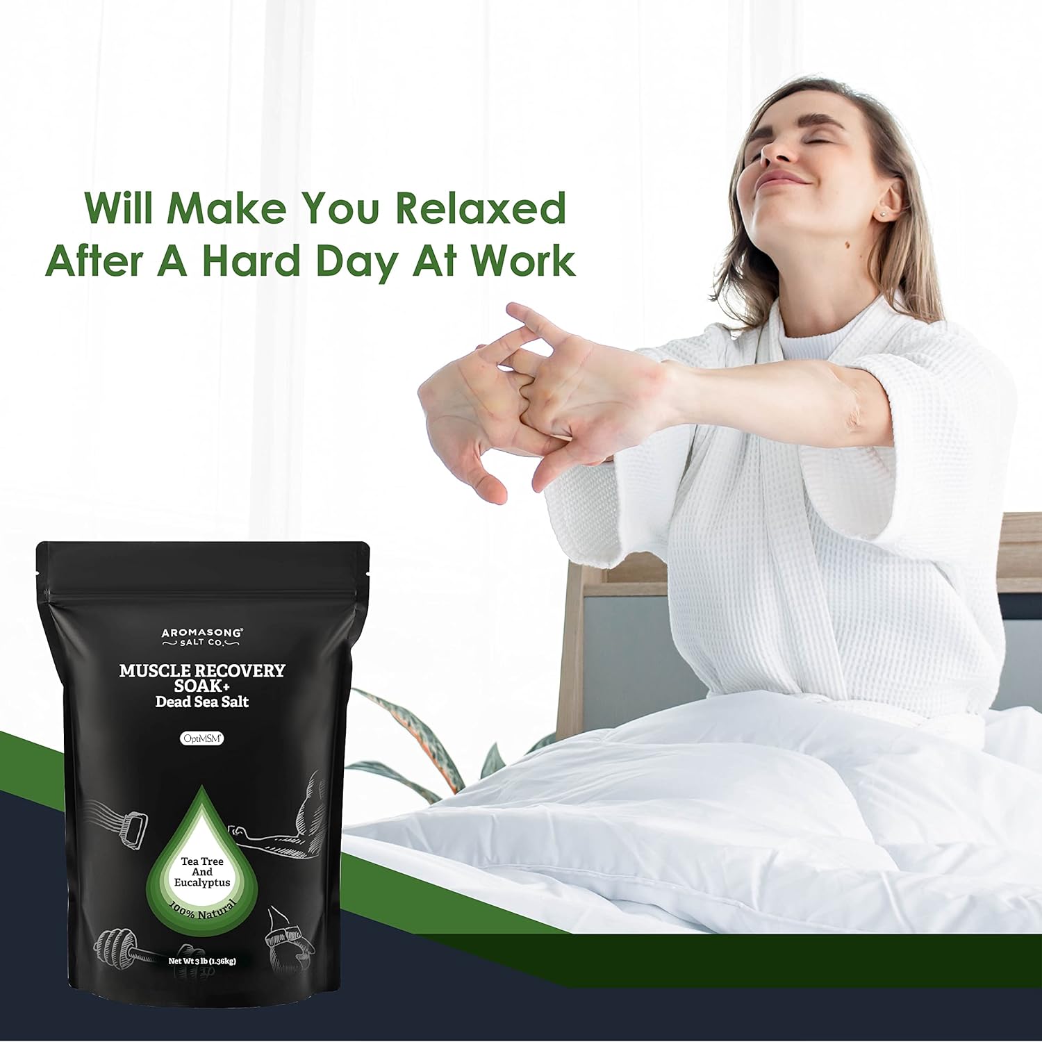 Muscle Soak Eucalyptus & Tea Tree Oil 3 Lbs.