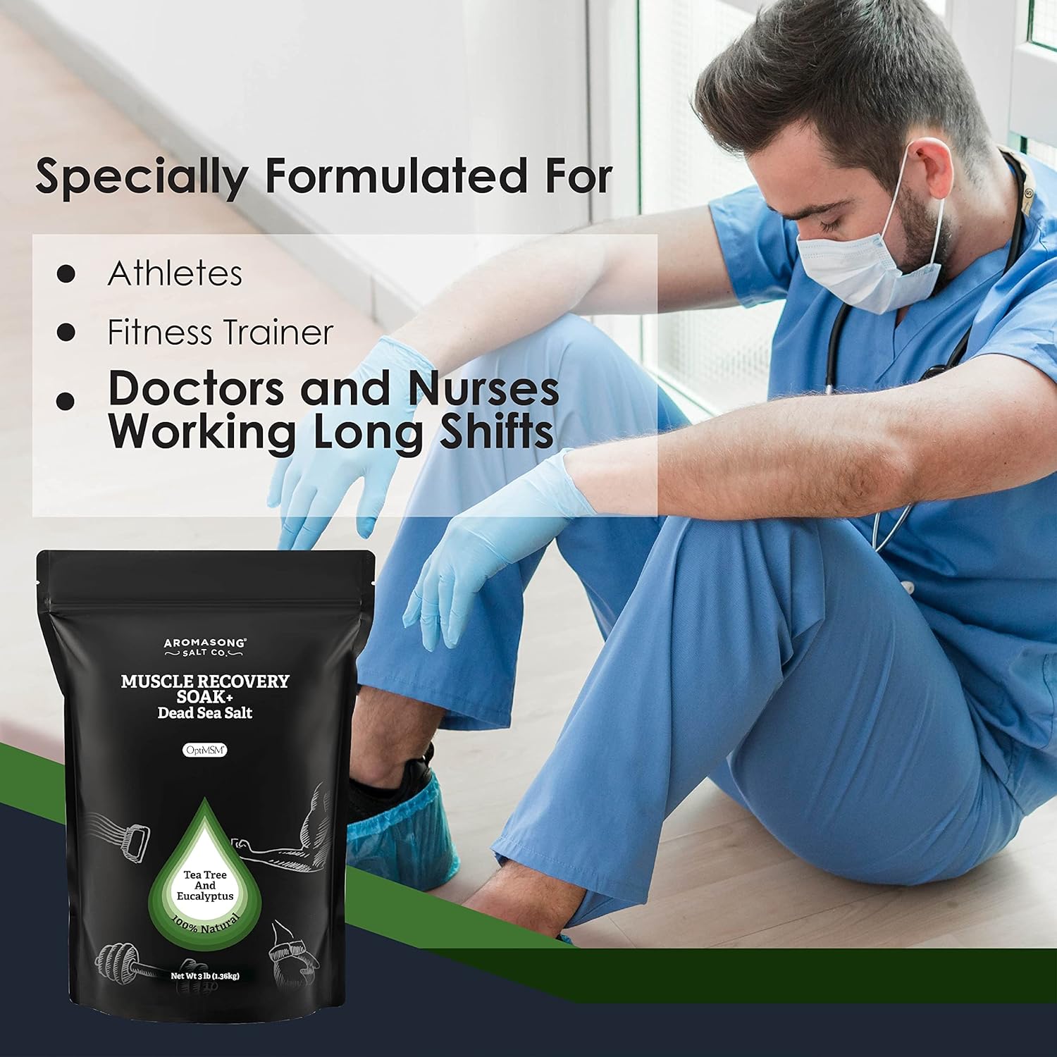 Muscle Soak Eucalyptus & Tea Tree Oil 3 Lbs.