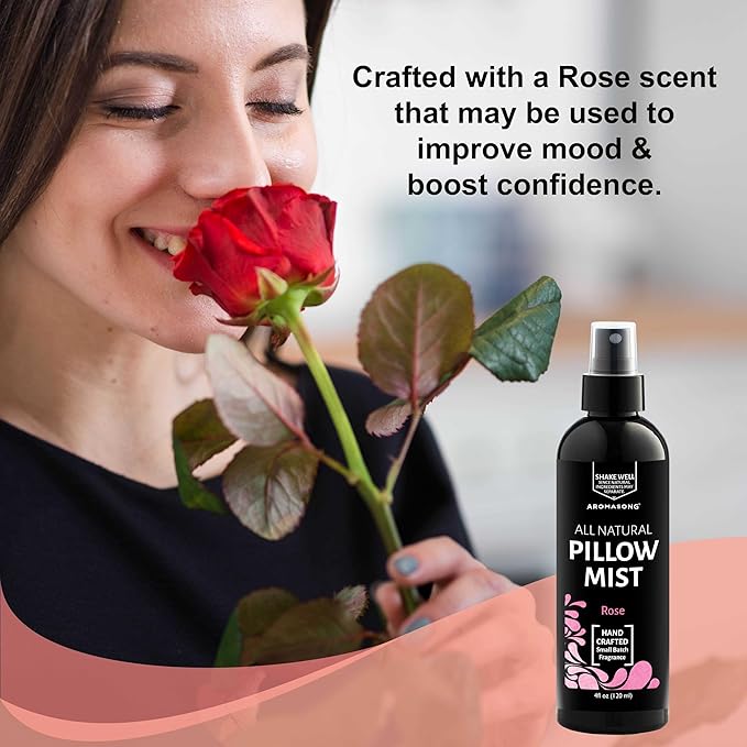 Natural Pillow Mist Rose 4 Oz
