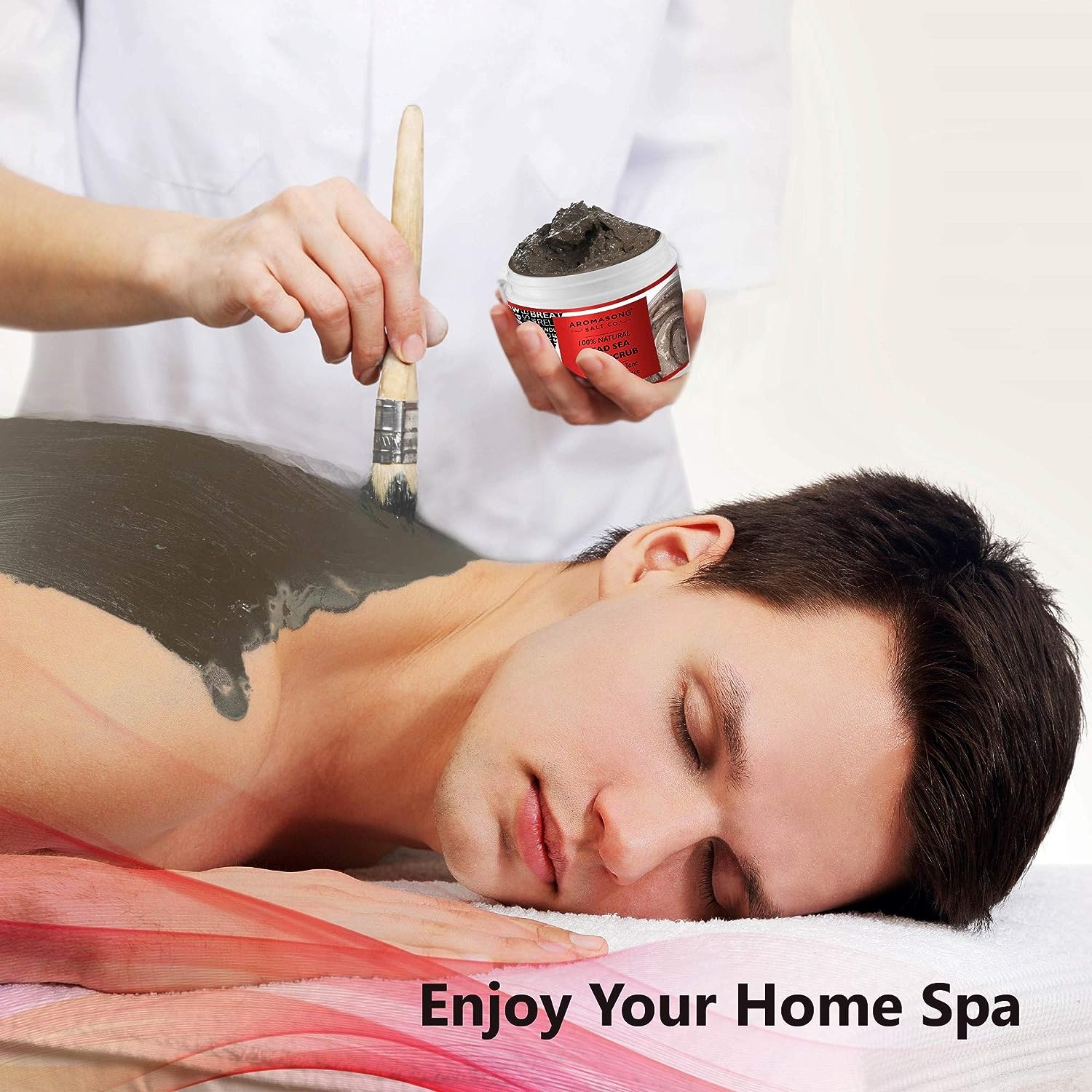 Aromasong 100% Pure Dead Sea Body Scrub, Dead Sea Mud with Dead Sea Salt