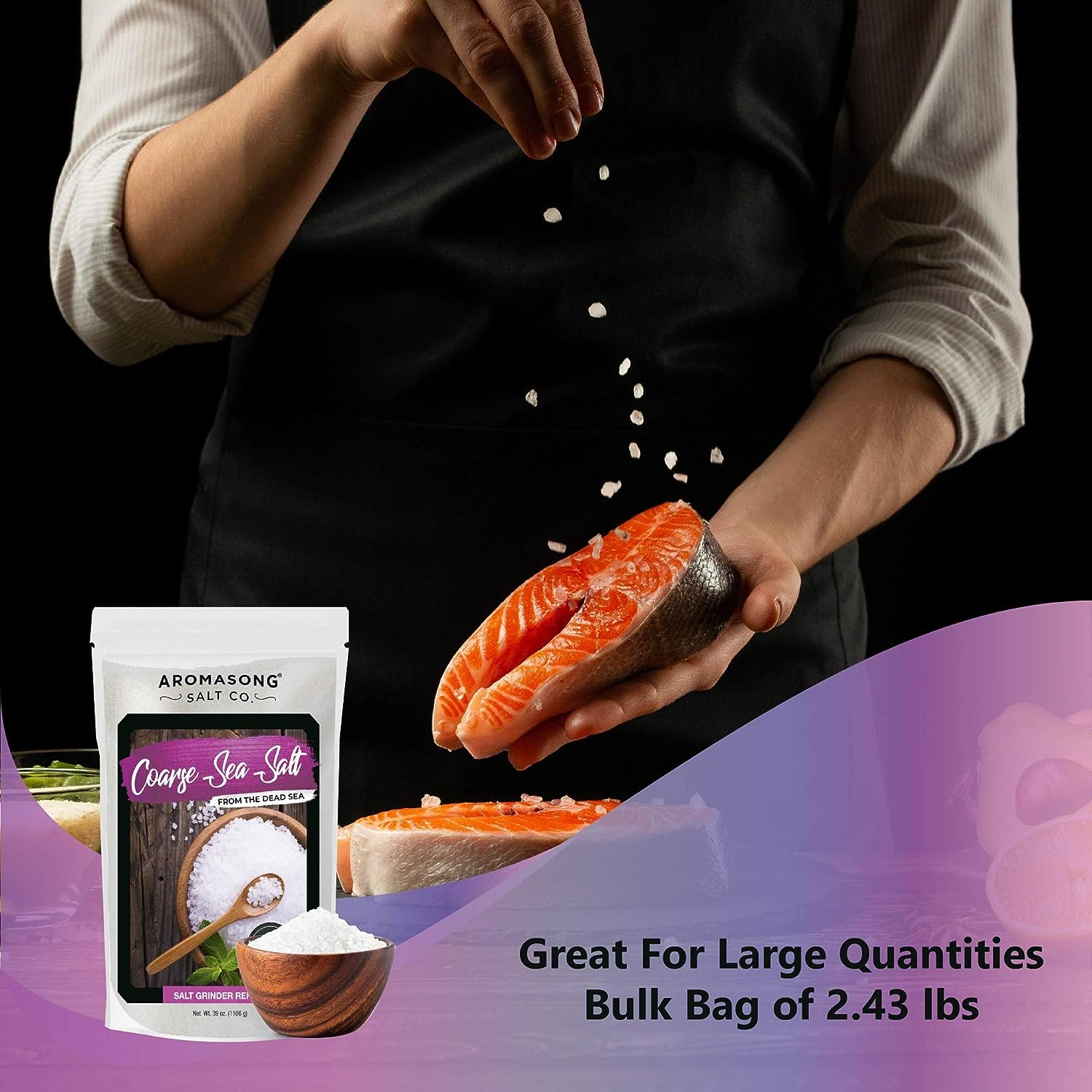 Extra Coarse Sea Salt from the Dead Sea 2.43 Lbs