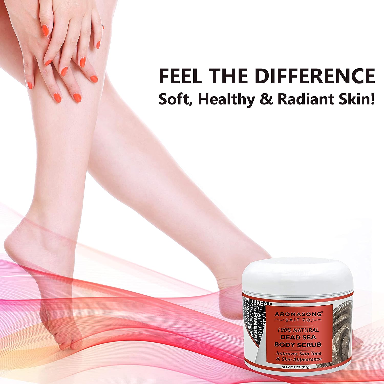 Aromasong 100% Pure Dead Sea Body Scrub, Dead Sea Mud with Dead Sea Salt