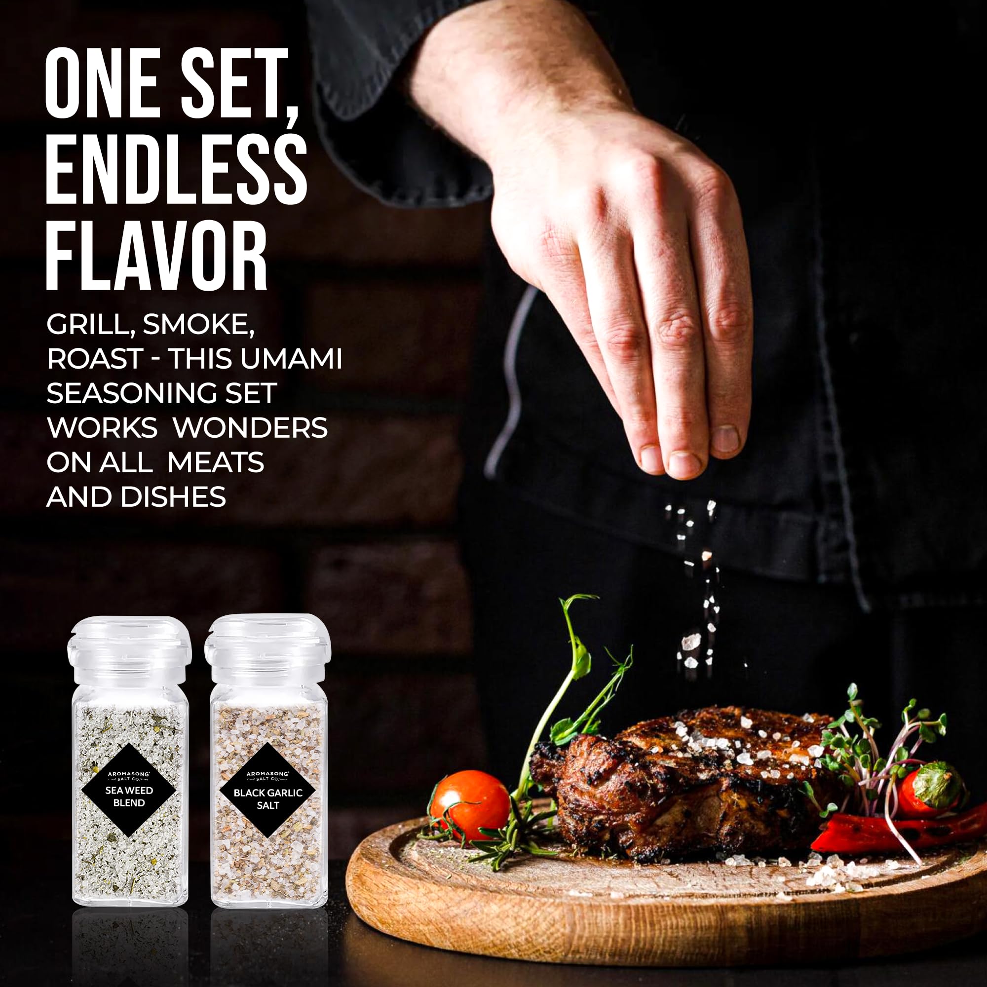 Aromasong Dead Sea Grill Seasoning Gift Set (Set of 3)