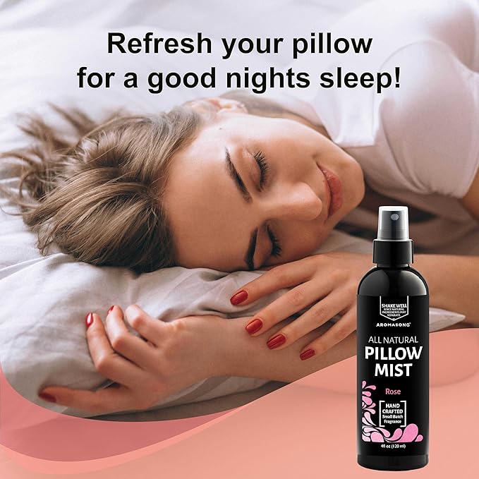 Natural Pillow Mist Rose 4 Oz