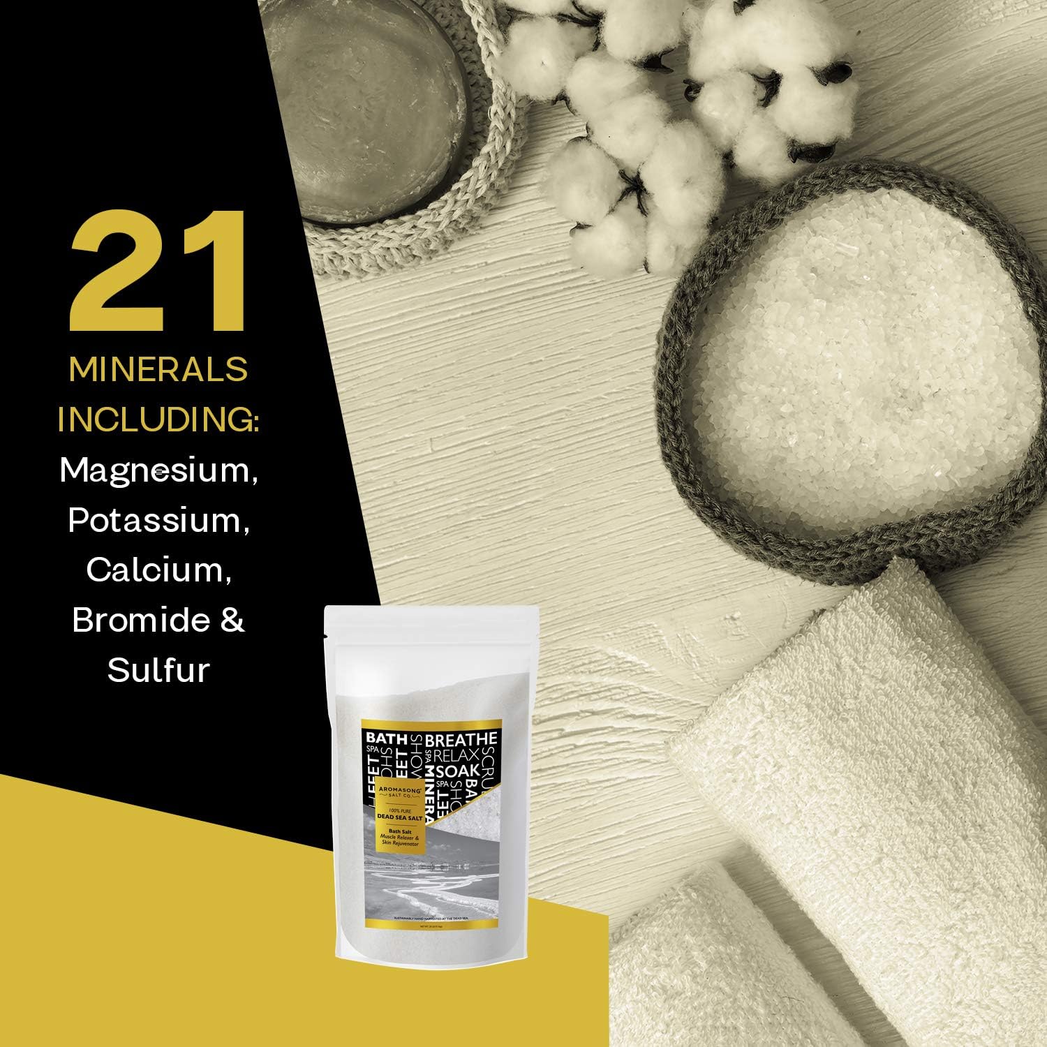 Coarse Grain Dead Sea Bath Salt - 19 lbs