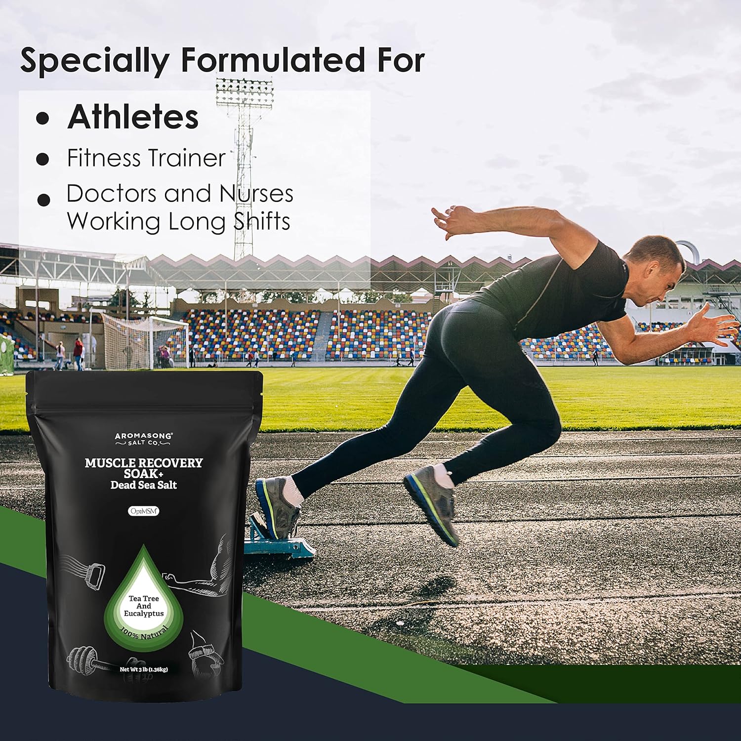 Muscle Soak Eucalyptus & Tea Tree Oil 3 Lbs.