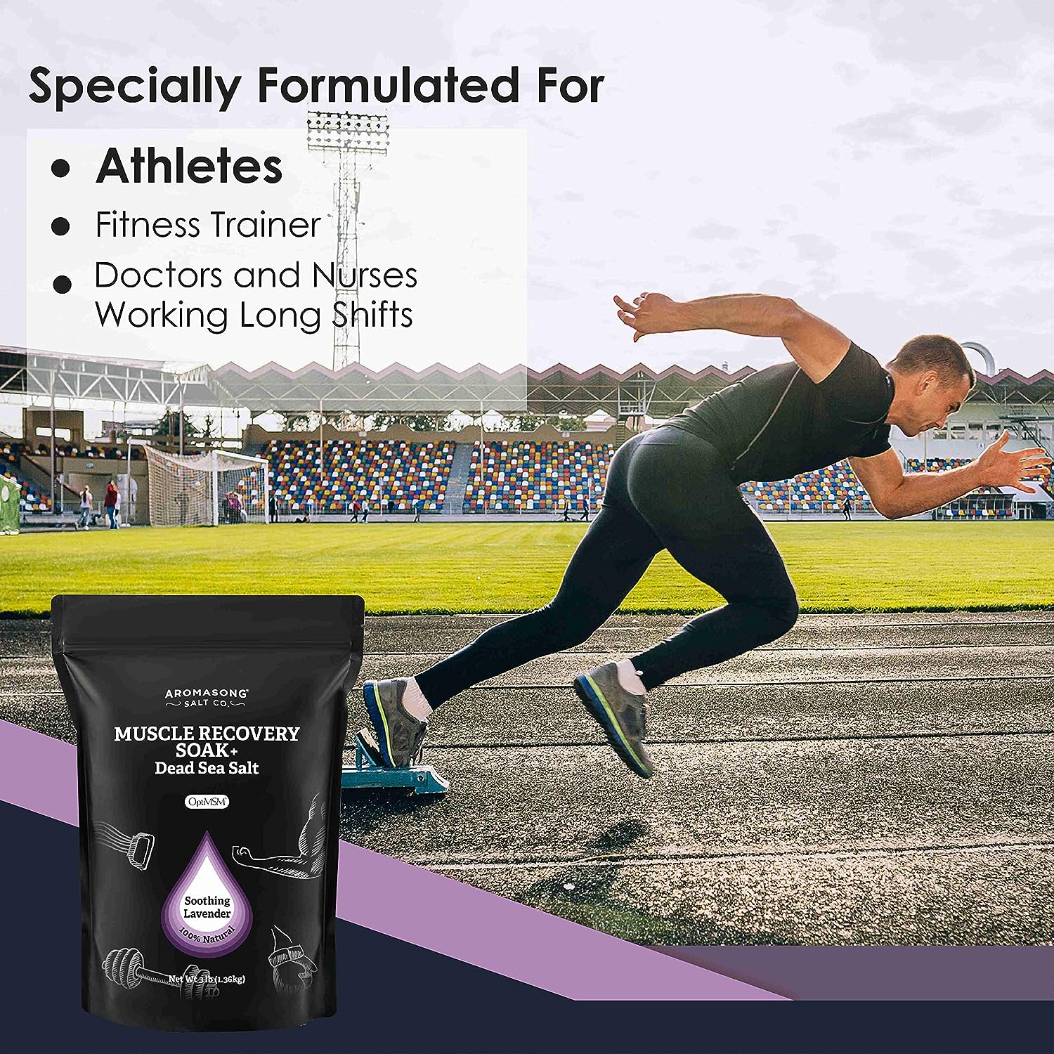 Muscle Soak Lavender 3 Lbs