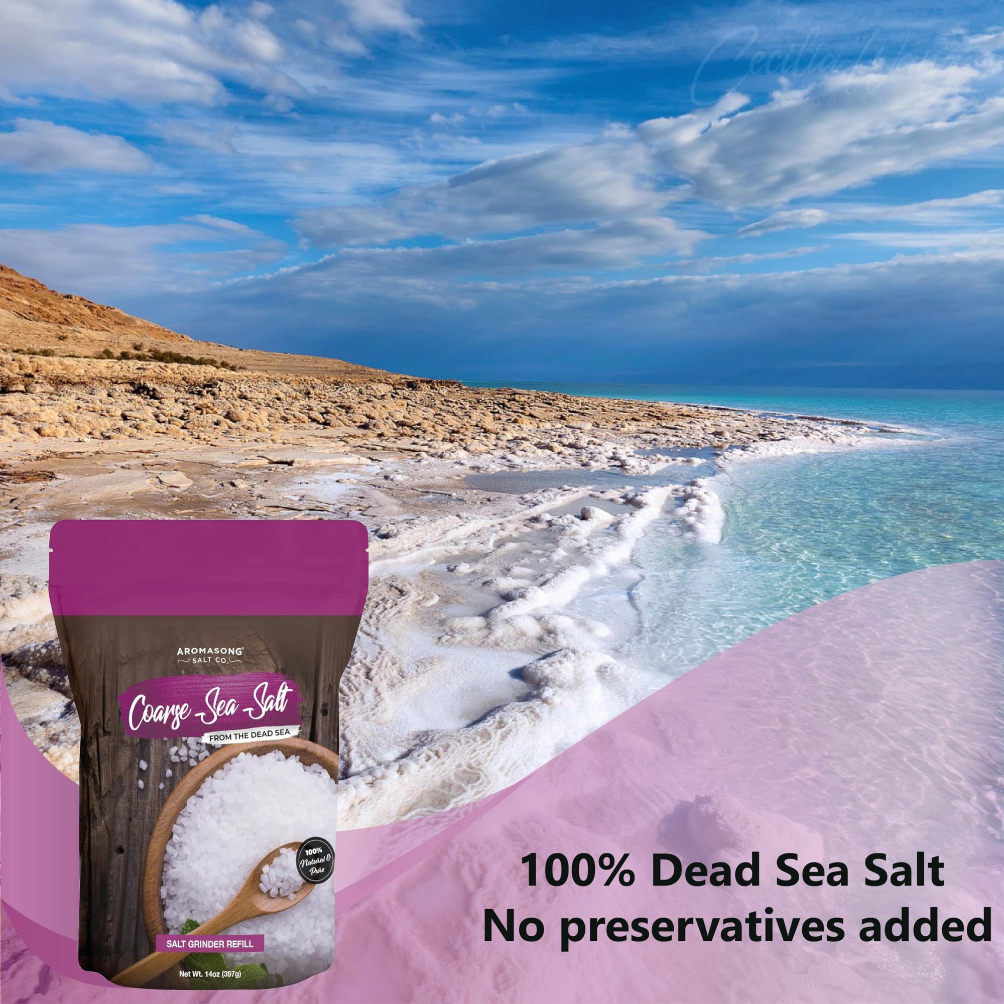 Extra Coarse Sea Salt from the Dead Sea 14 Oz
