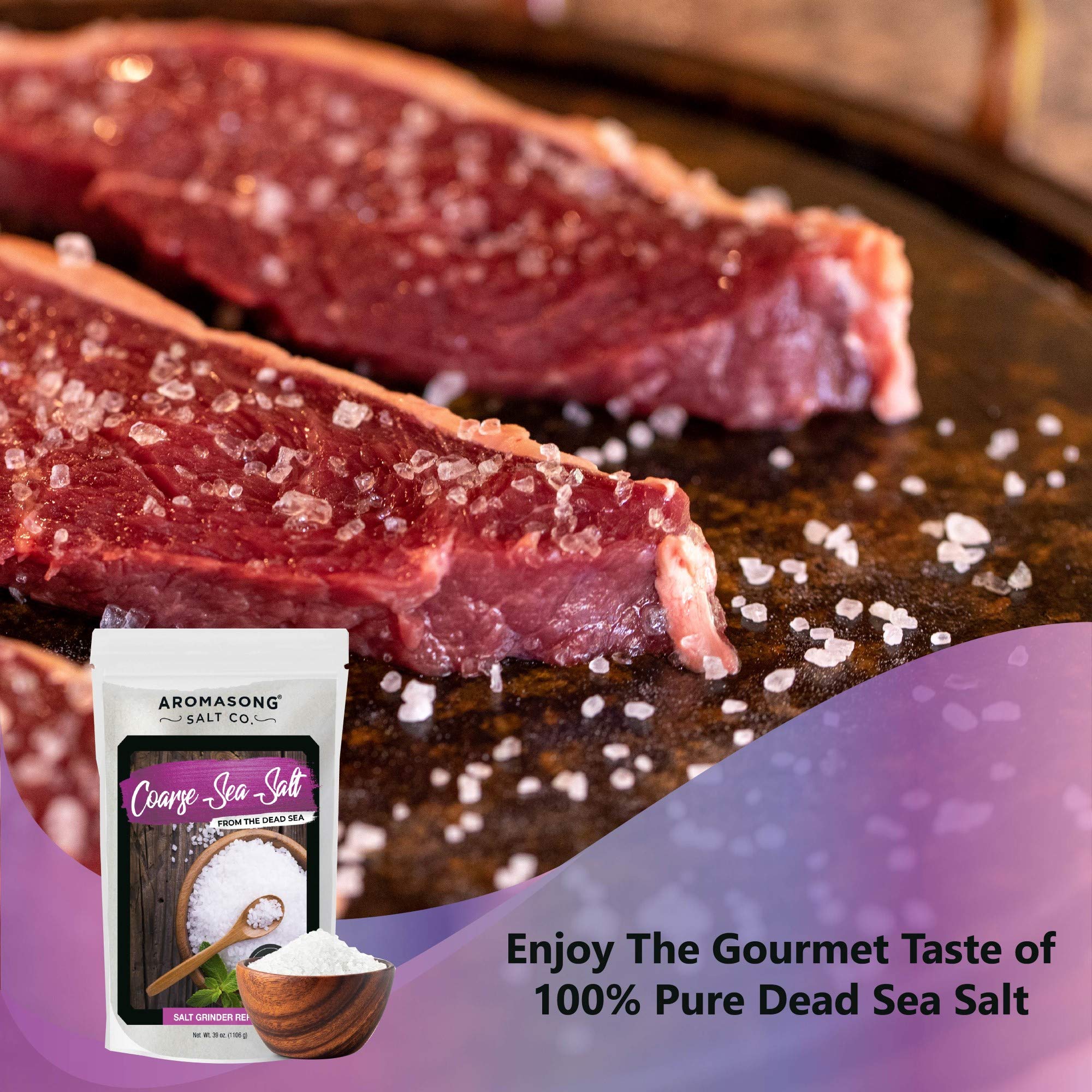 Extra Coarse Sea Salt from the Dead Sea 14 Oz