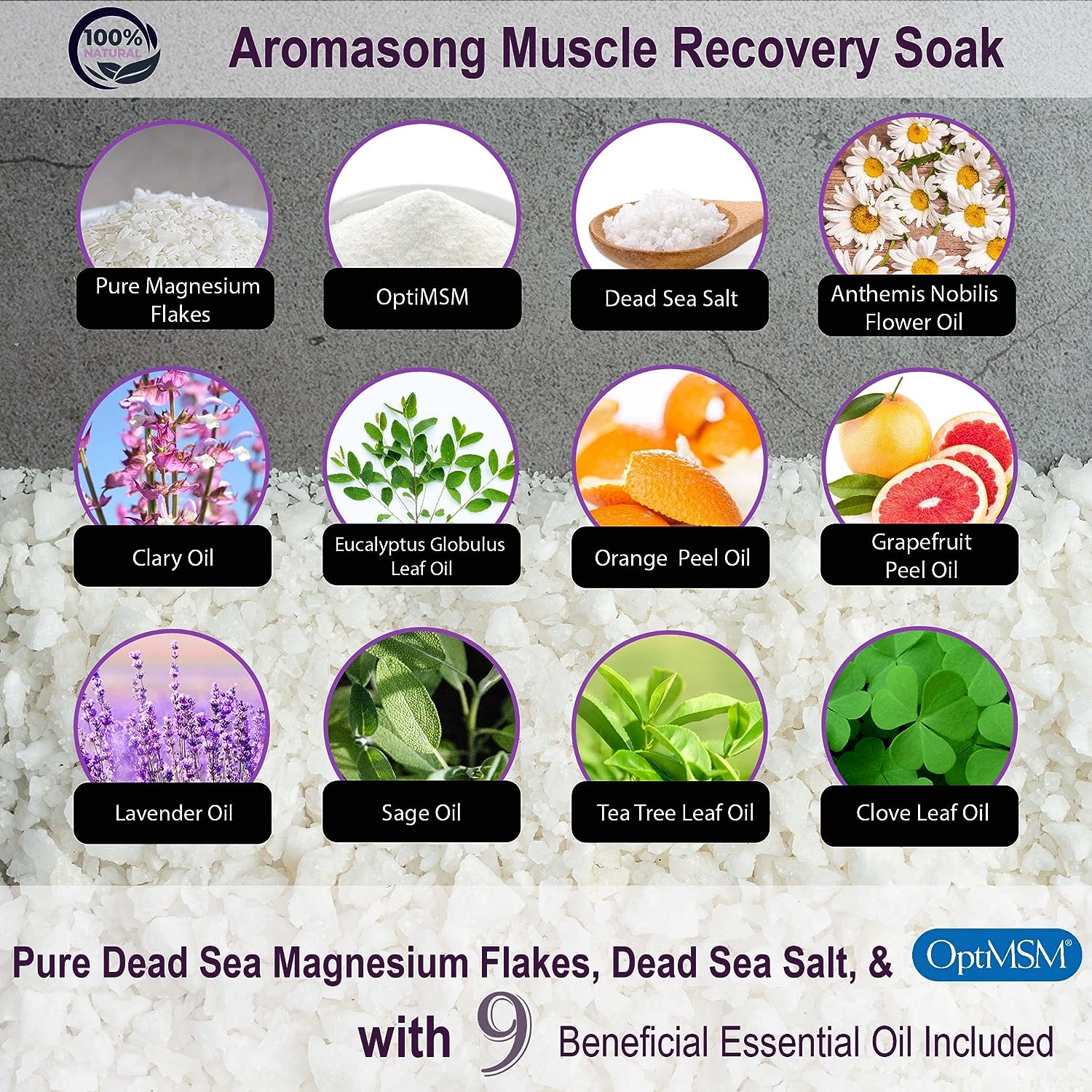Muscle Soak Lavender 14 Oz