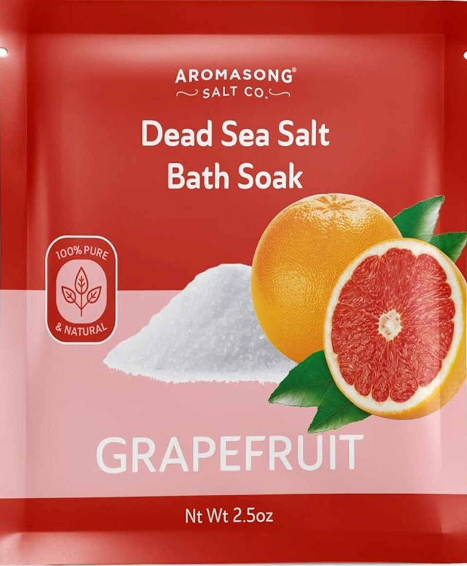 Dead Sea Bath Salt with Grapefruit Scent 2.5 Oz