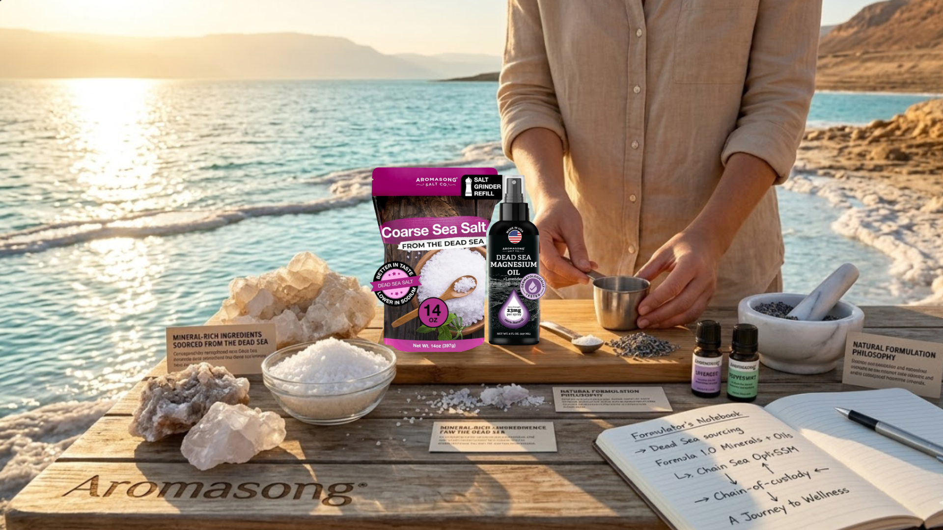 Behind the Scenes: How Aromasong Brings Dead Sea Mineral Wellness to Life