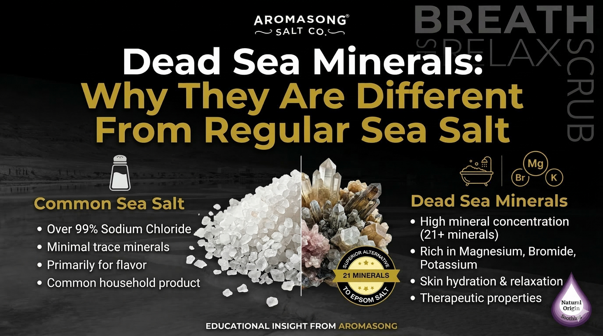 Dead Sea Minerals: Why They Are Different From Regular Sea Salt