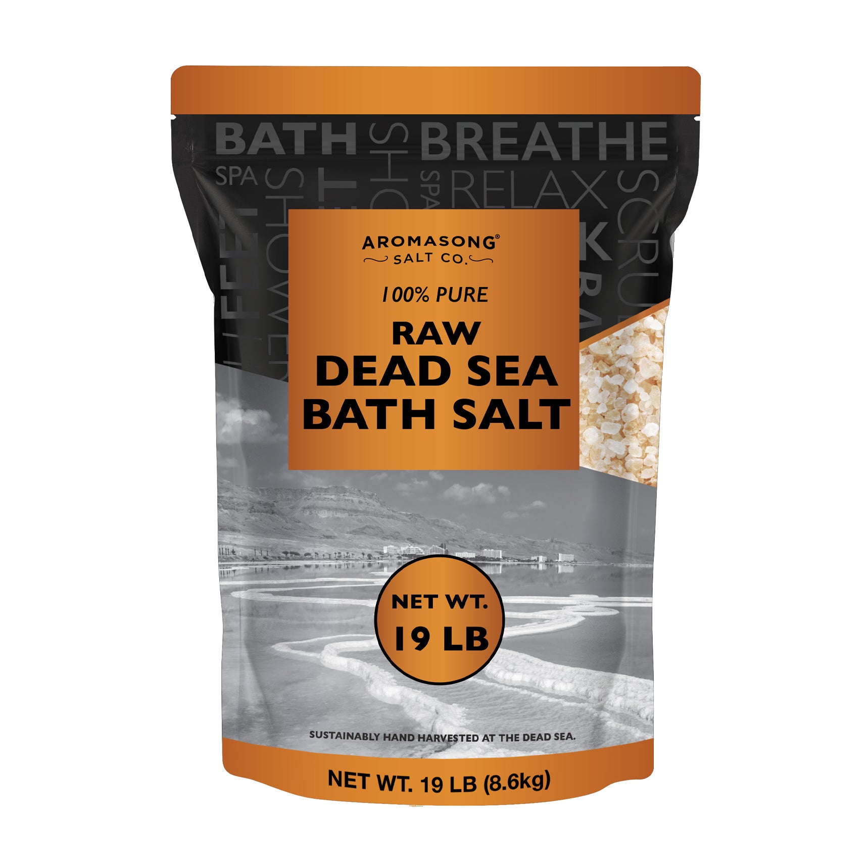 Raw Dead Sea Bath Salt - 19 lbs