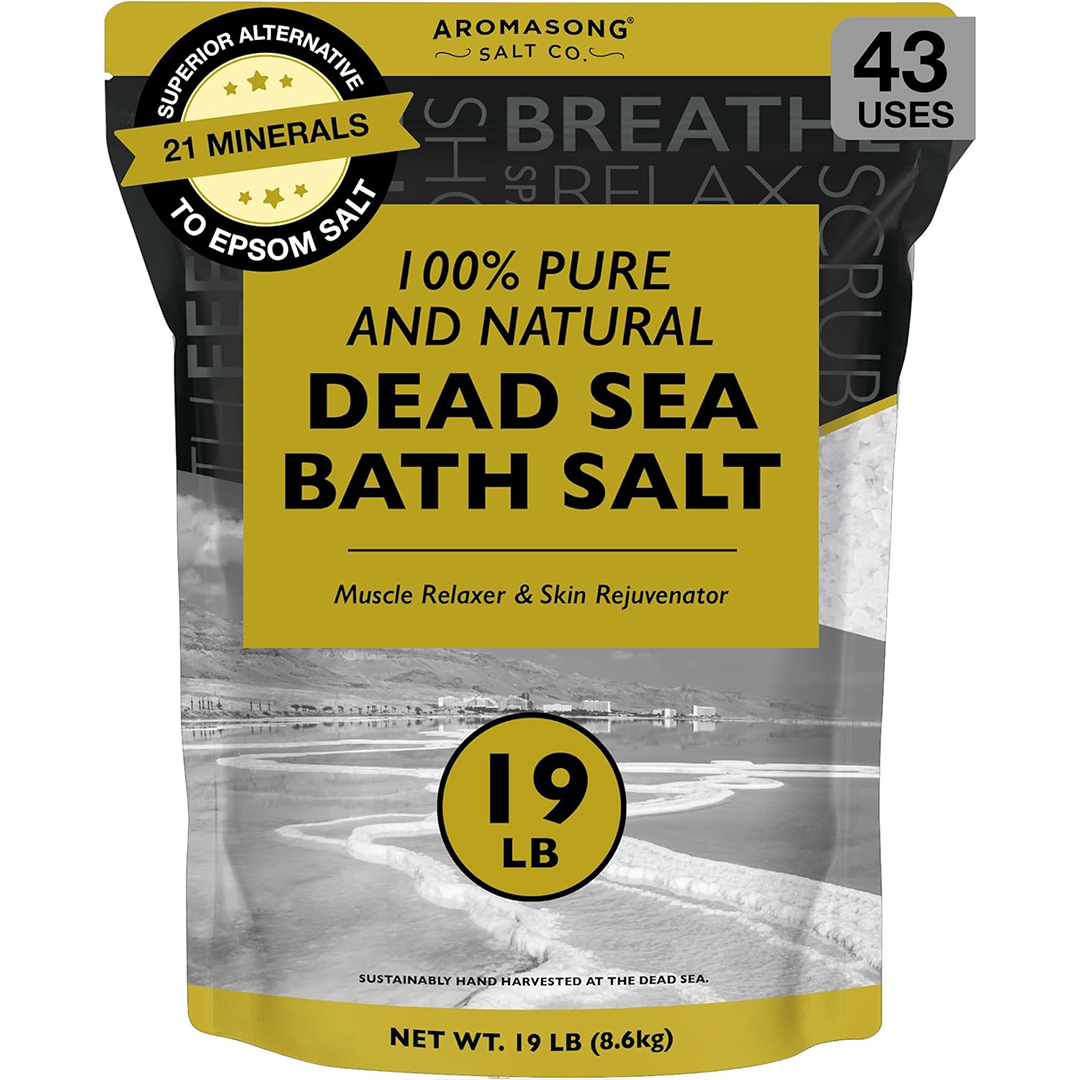 Aromasong Dead Sea Bath Salt with Natural Lavender- 5 lbs