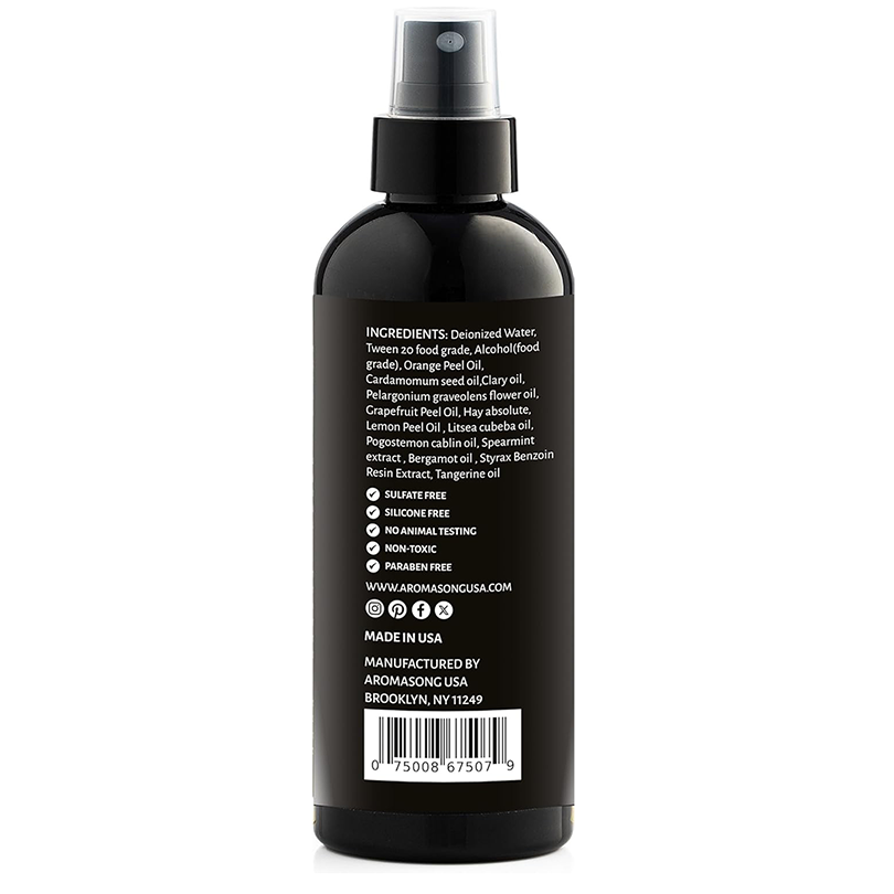 Aromasong Fresh Citrus Pillow Spray for Sleeping - All Natural Calming Linen & Bedtime Sleep Mist for Deep Sleep - Pillow Spray Aromatherapy with Botanical Essential Oils for Relaxing Stress