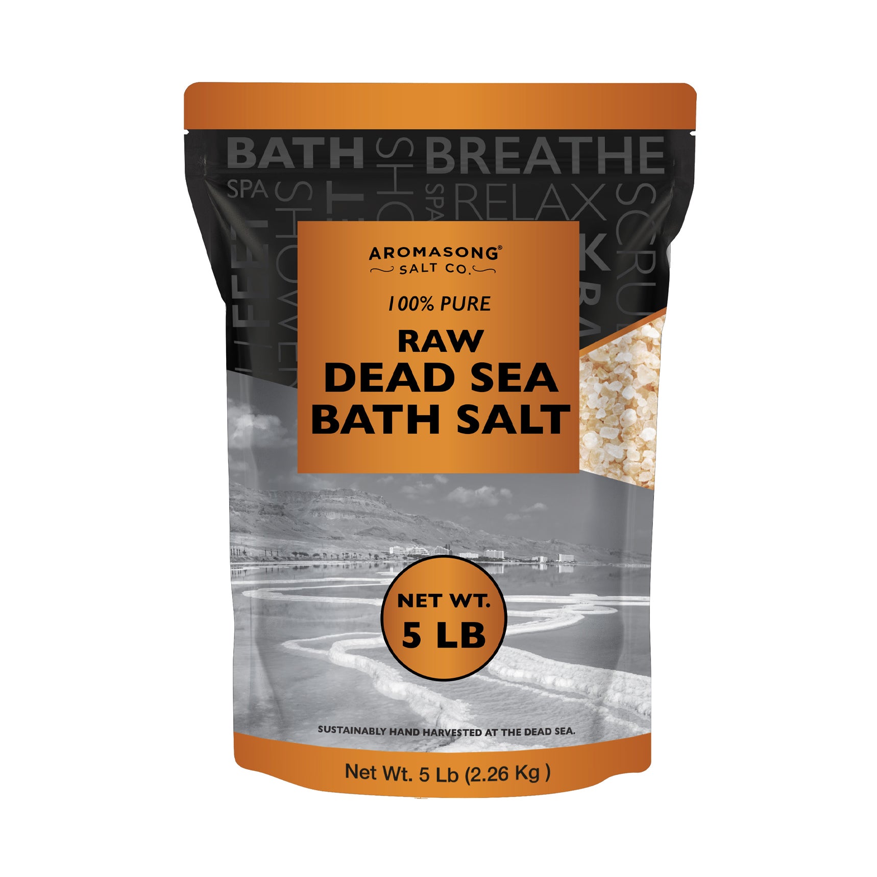 Raw Dead Sea Bath Salt - 5 lbs