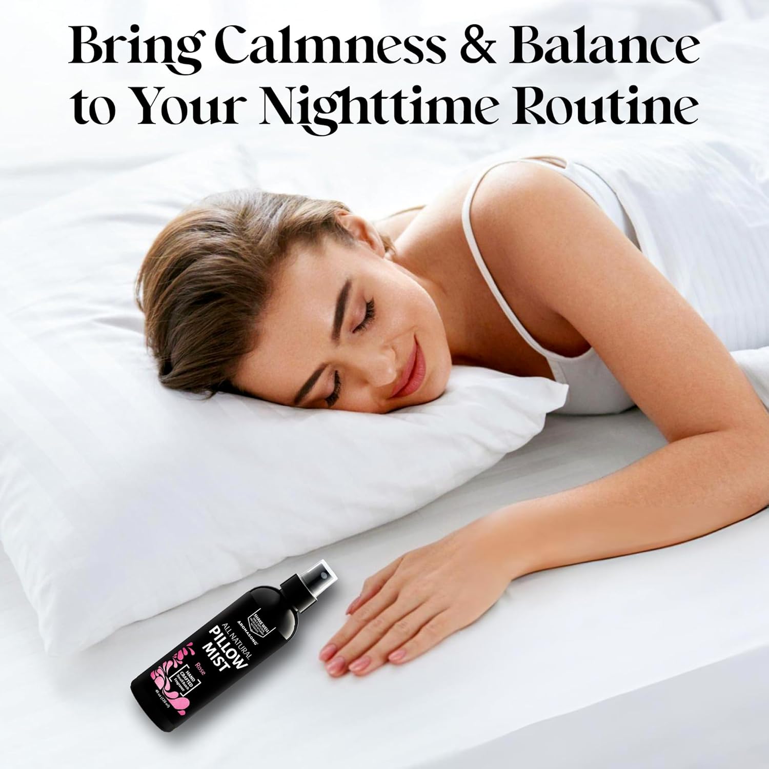 Aromasong Natural Pillow Mist Rose 4 Oz