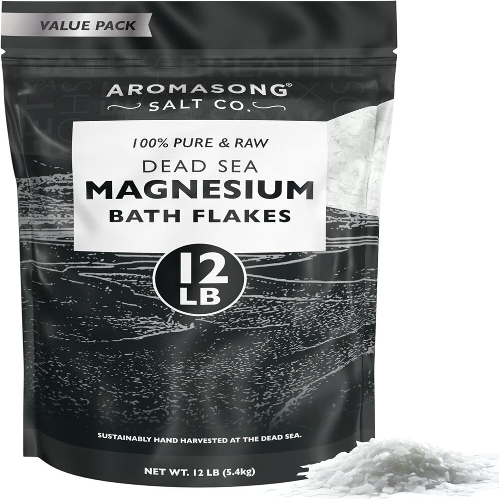 Raw Dead Sea Magnesium Flakes 12 Lbs