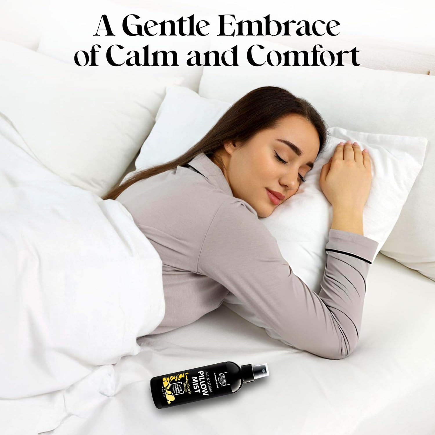 Aromasong Natural Pillow Mist Bamboo & Honey 4 Oz