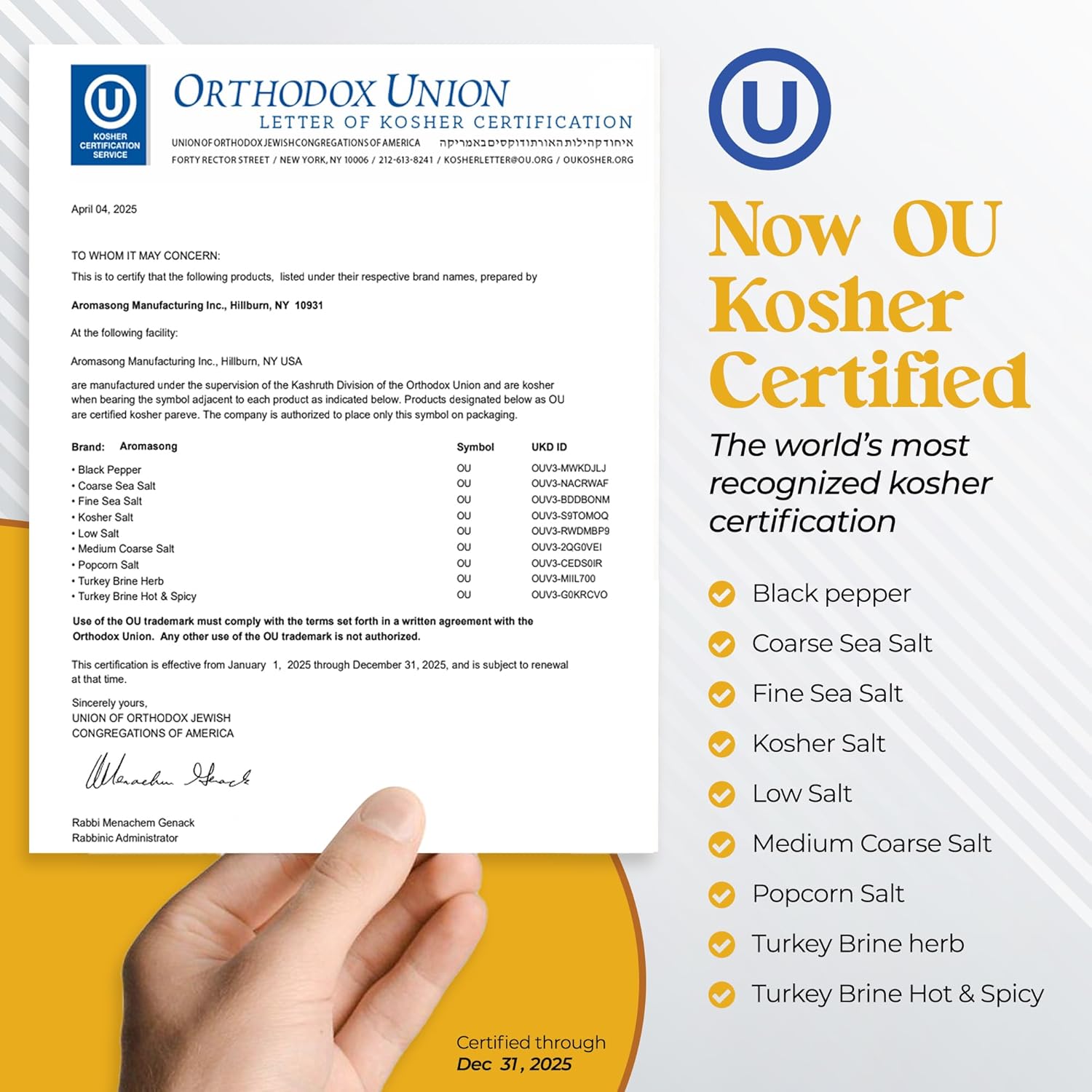 Aromasong 100% Natural Sea Salt – Coarse grain – 2.43 lb