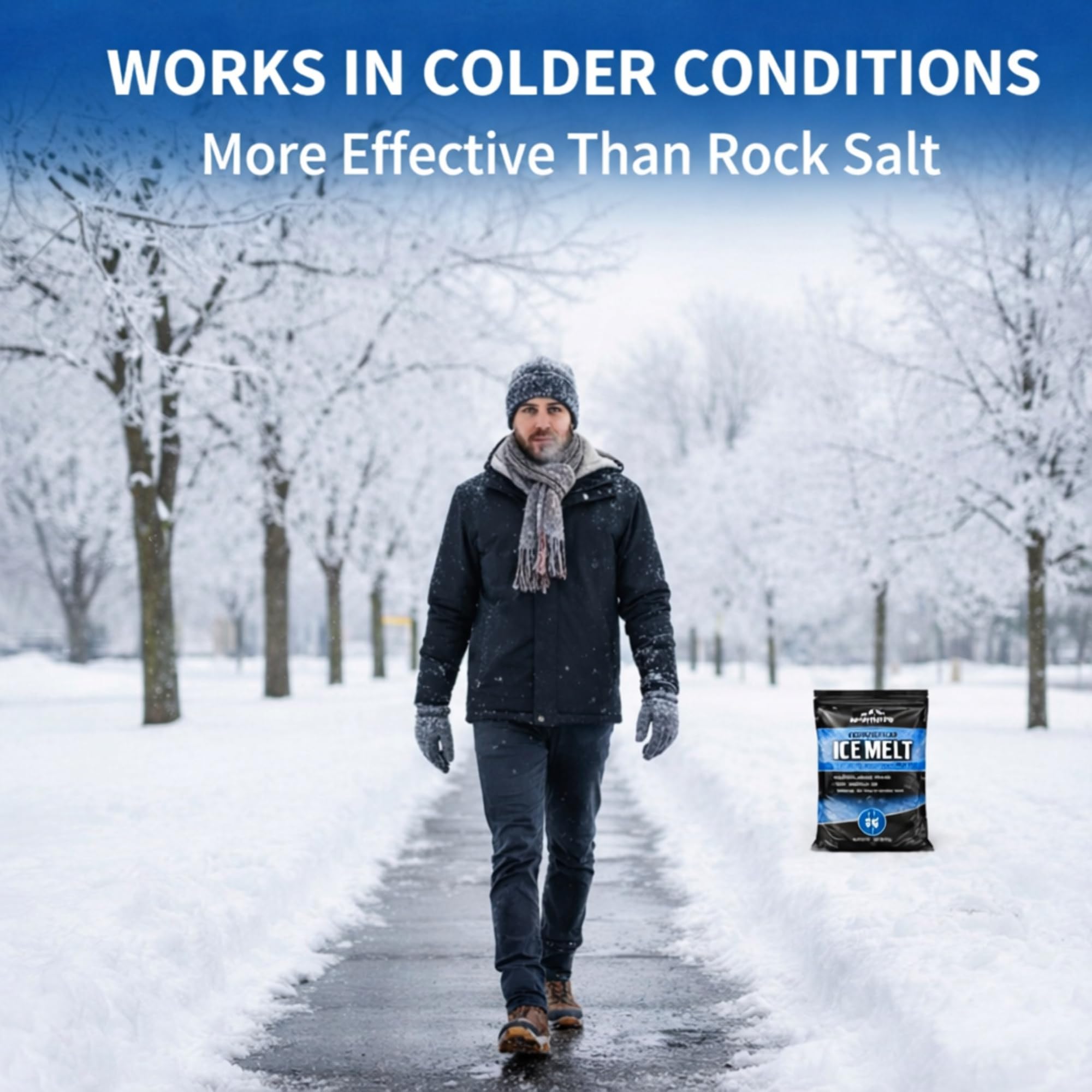 Aromasong Enhanced Magnesium Chloride Ice Melt salt for snow and ice removal
