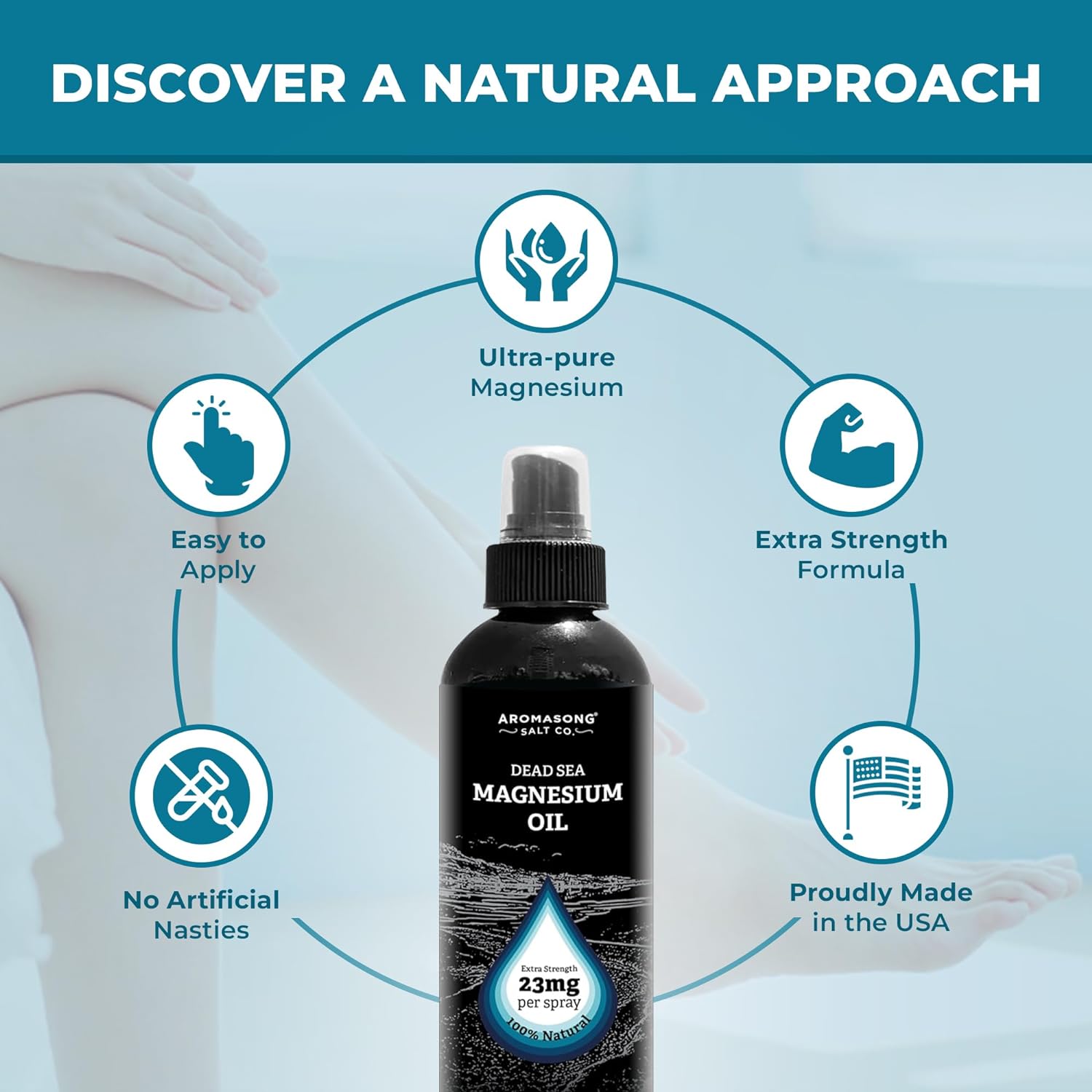 Extra Strength Magnesium oil with OptiMSM 8 Oz.