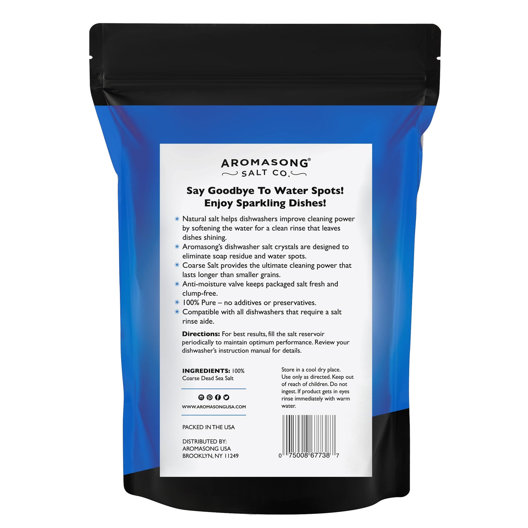 Aromasong Dishwasher Salt 15 LB