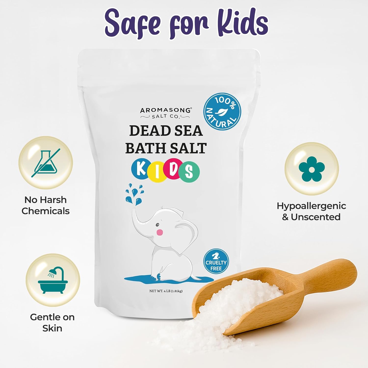 Dead Sea Bath Salt for Kids - 19 lbs