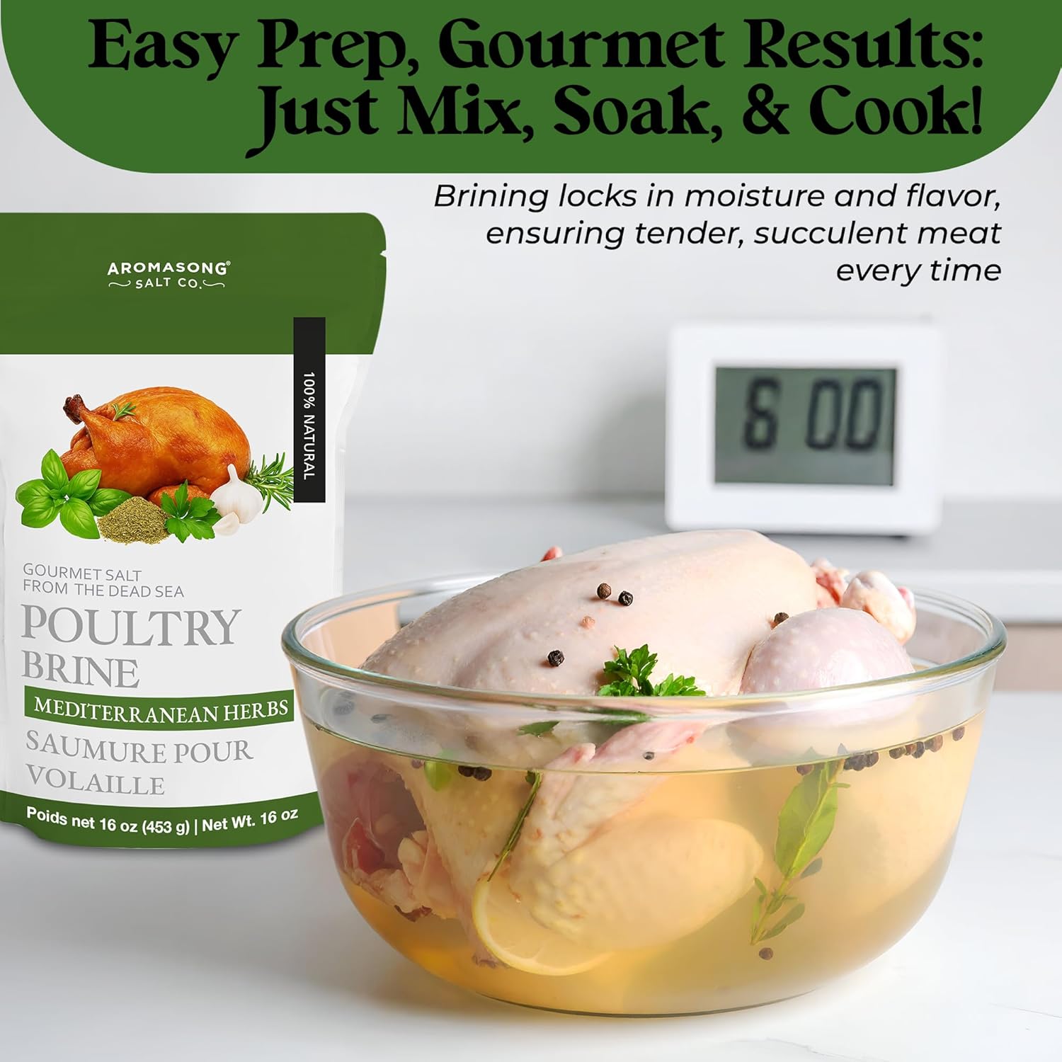 Aromasong Mediterranean Dead Sea Turkey Brine - 1 LB