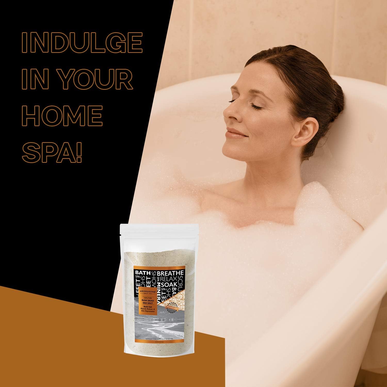 Raw Dead Sea Bath Salt - 2.43 lbs
